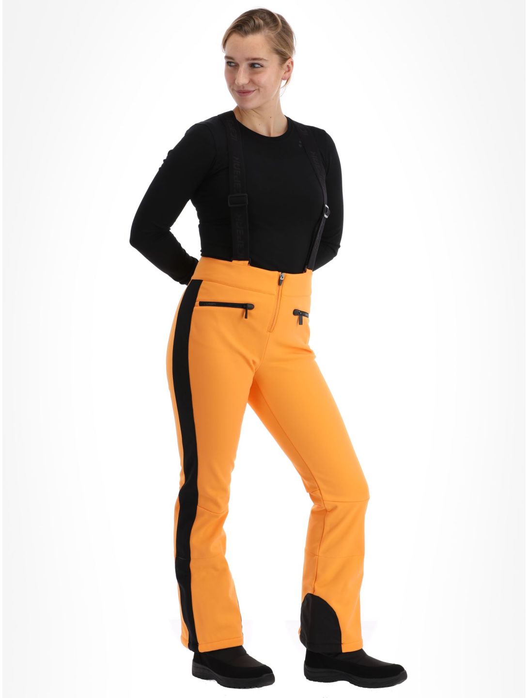 Icepeak, Ellsworth pantalon de ski en softshell femmes Abricot orange 