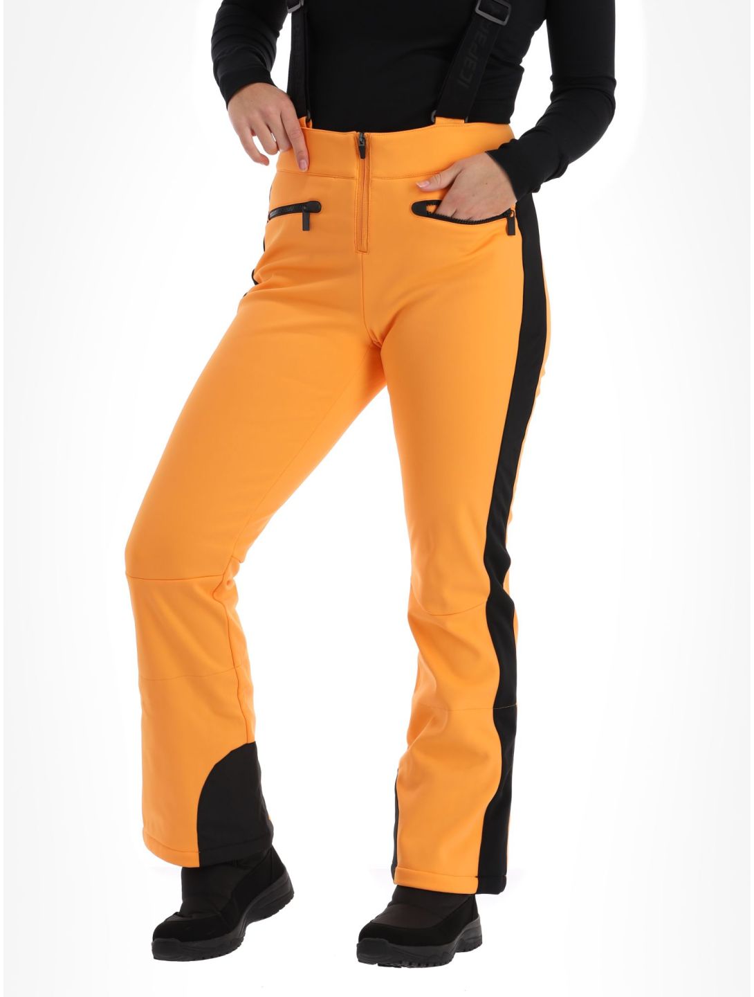 Icepeak, Ellsworth pantalon de ski en softshell femmes Abricot orange 