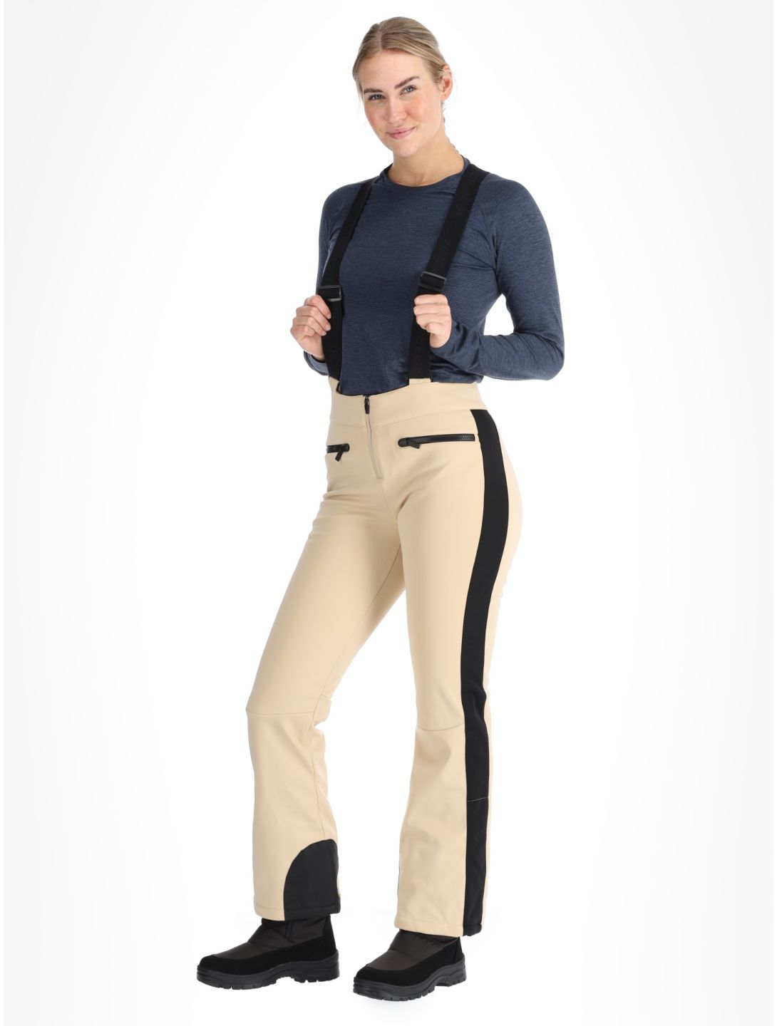 Icepeak, Ellsworth pantalon de ski en softshell femmes Beige beige 