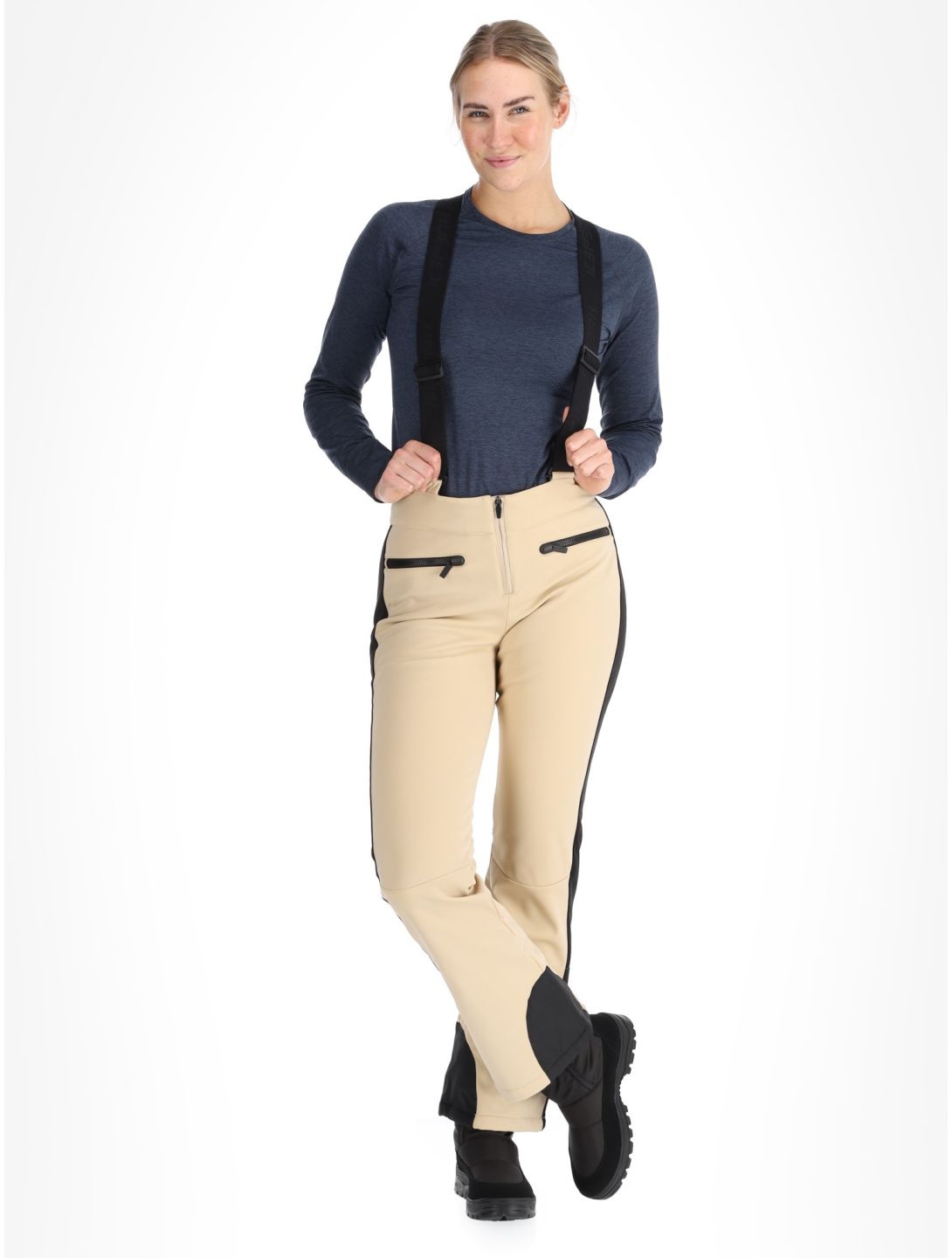 Icepeak, Ellsworth pantalon de ski en softshell femmes Beige beige 