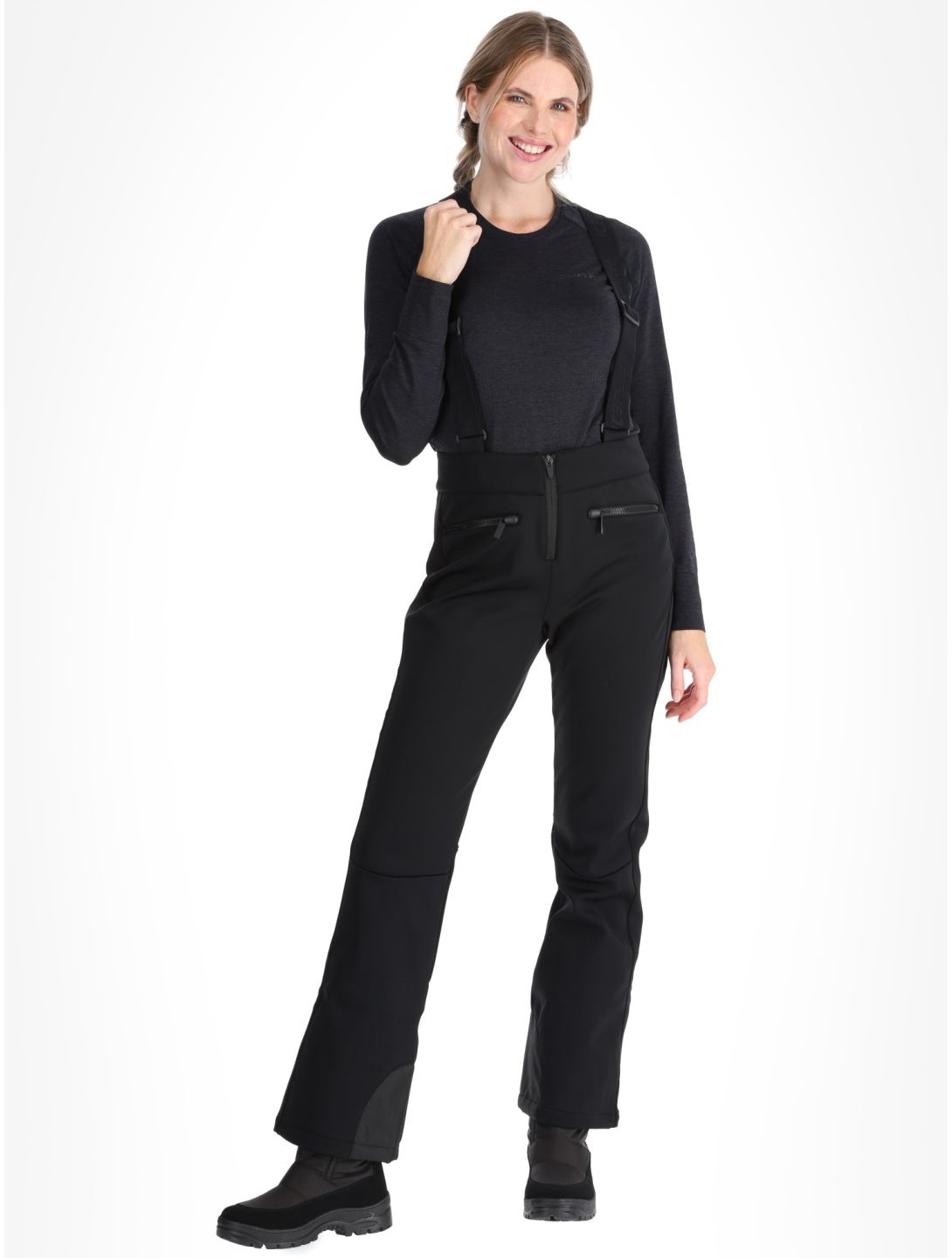 Icepeak, Ellsworth pantalon de ski en softshell femmes Black noir 