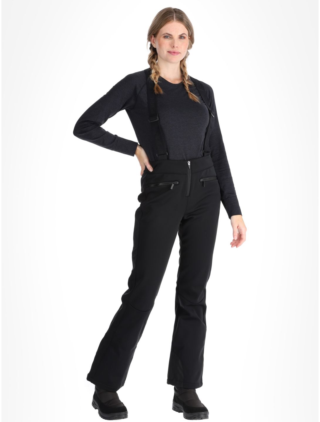 Icepeak, Ellsworth pantalon de ski en softshell femmes Black noir 