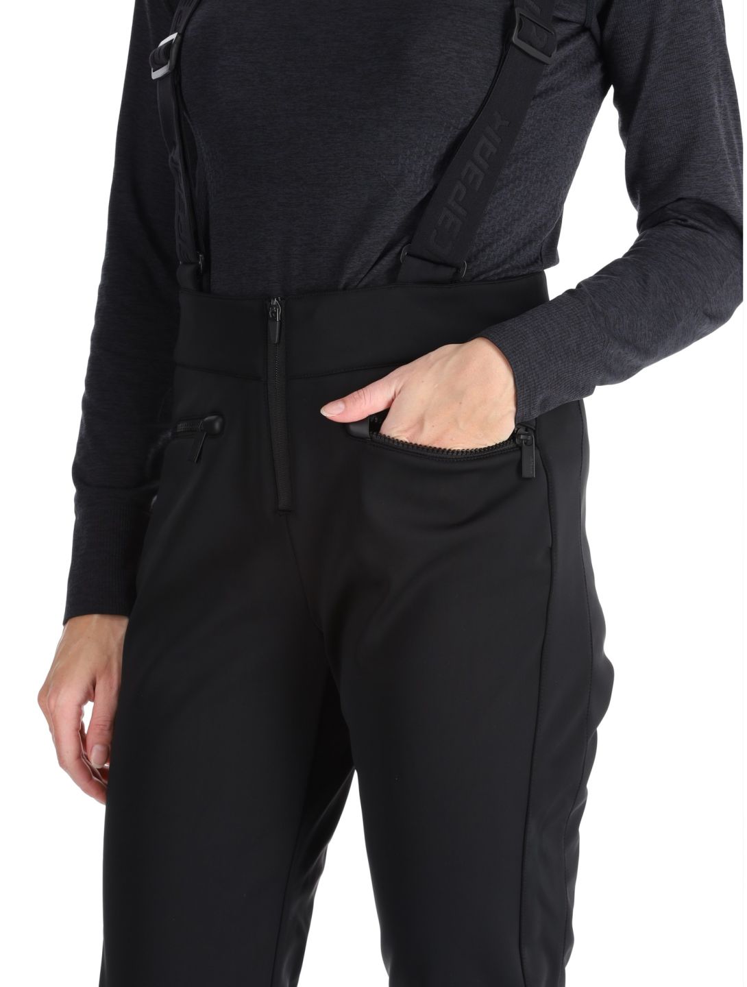 Icepeak, Ellsworth pantalon de ski en softshell femmes Black noir 