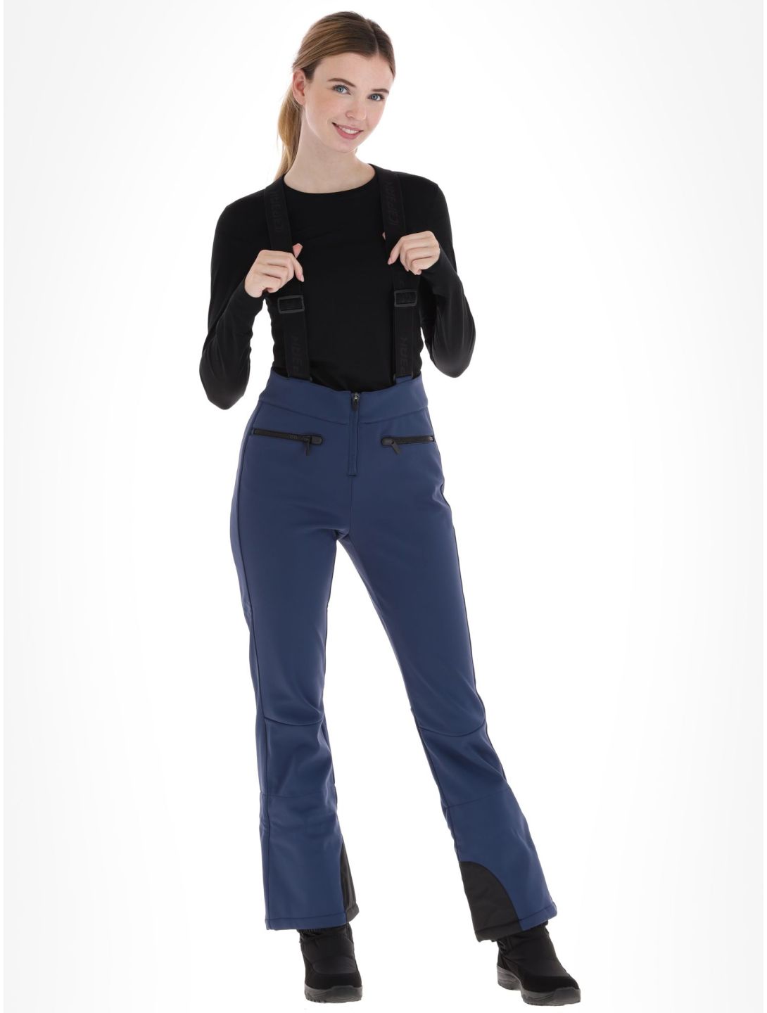 Icepeak, Ellsworth pantalon de ski en softshell femmes Dark Blue bleu 