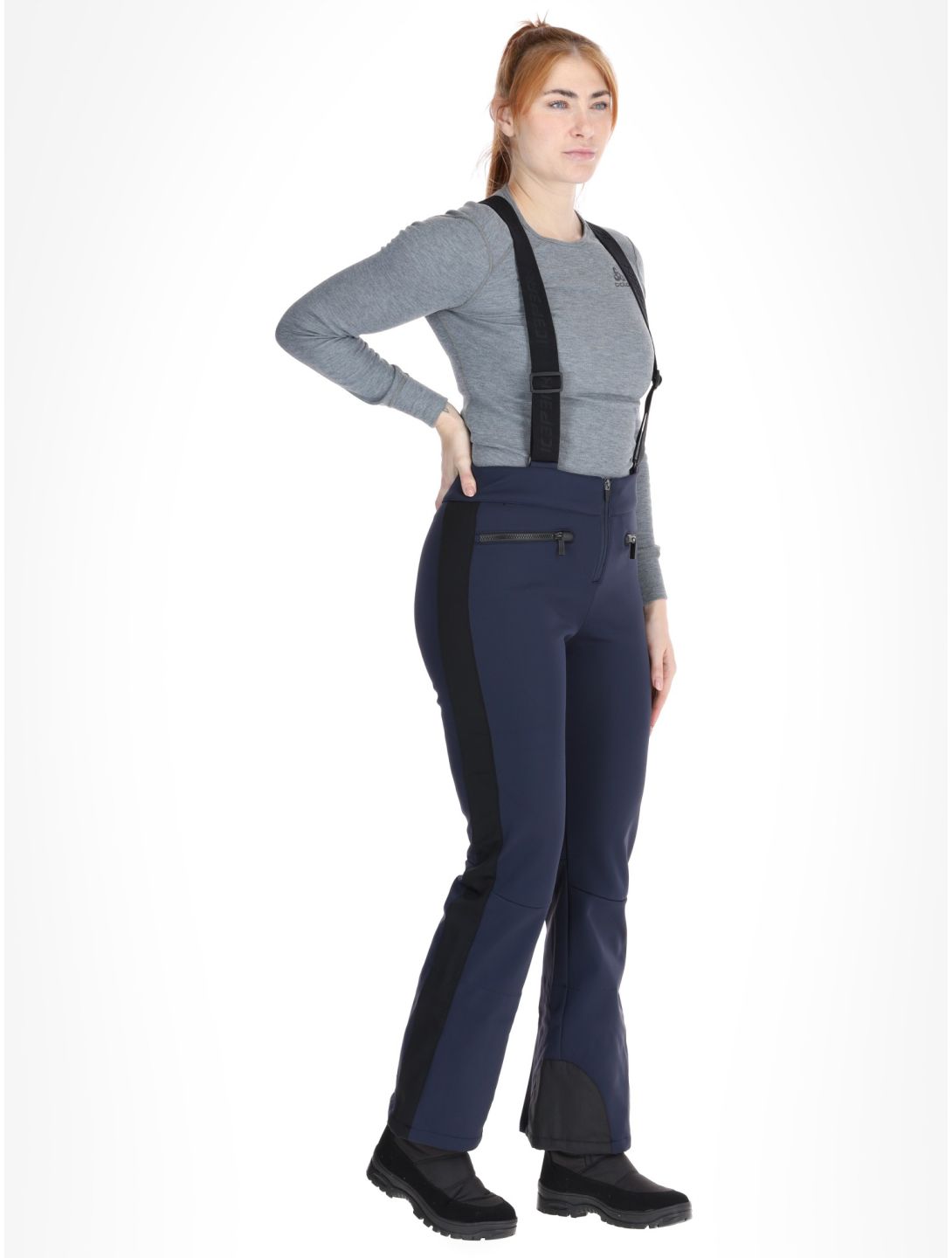 Icepeak, Ellsworth pantalon de ski en softshell femmes Dark Blue bleu 