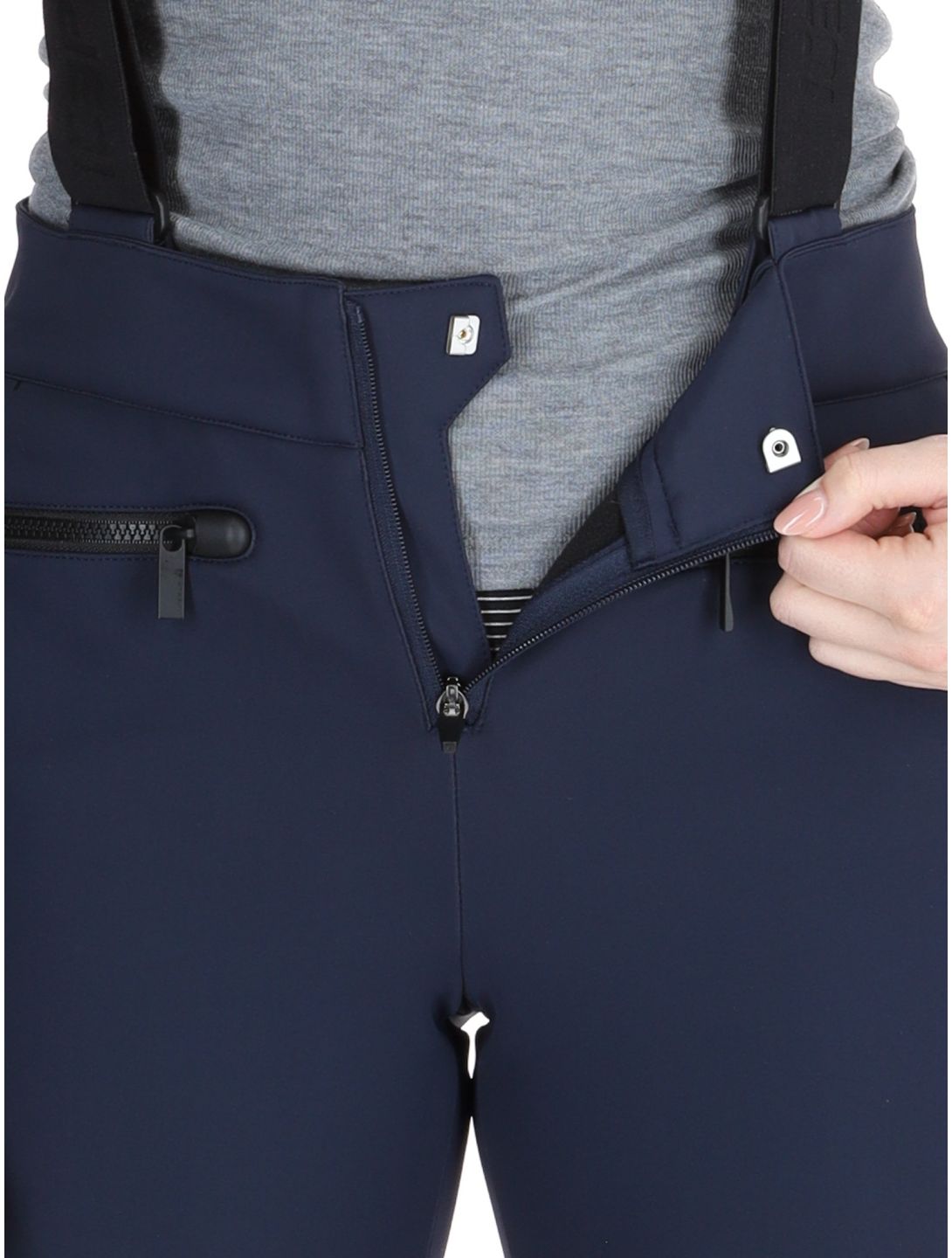 Icepeak, Ellsworth pantalon de ski en softshell femmes Dark Blue bleu 