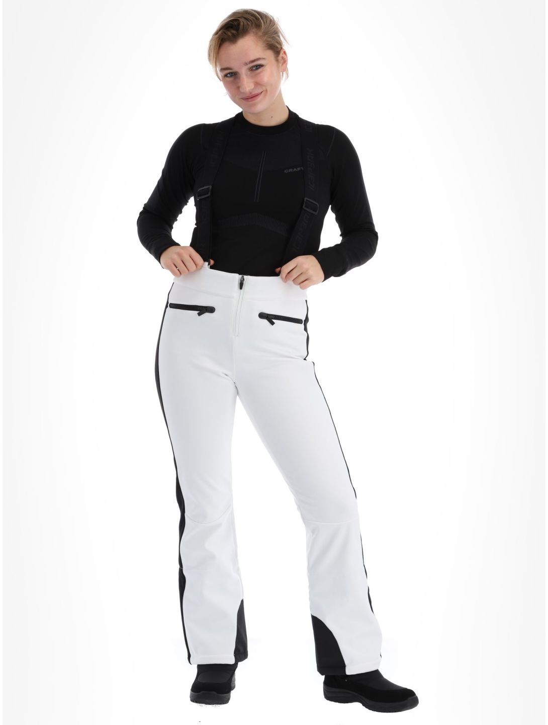 Icepeak, Ellsworth pantalon de ski en softshell femmes Optic White blanc 