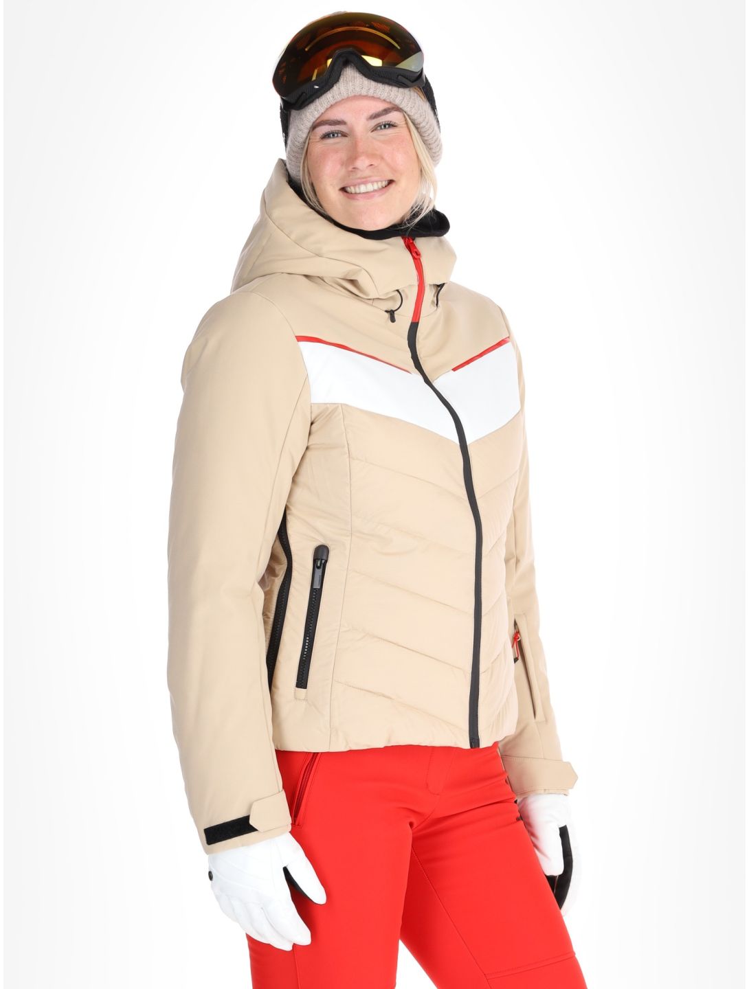 Icepeak, Elsah veste de ski femmes Beige beige 