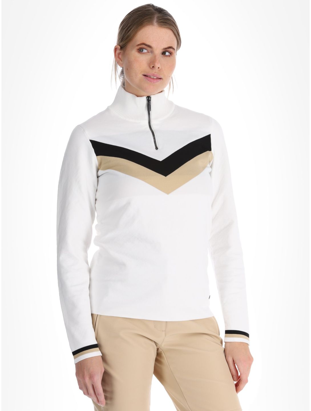 Icepeak, Elwell pull de ski femmes Optic White blanc 