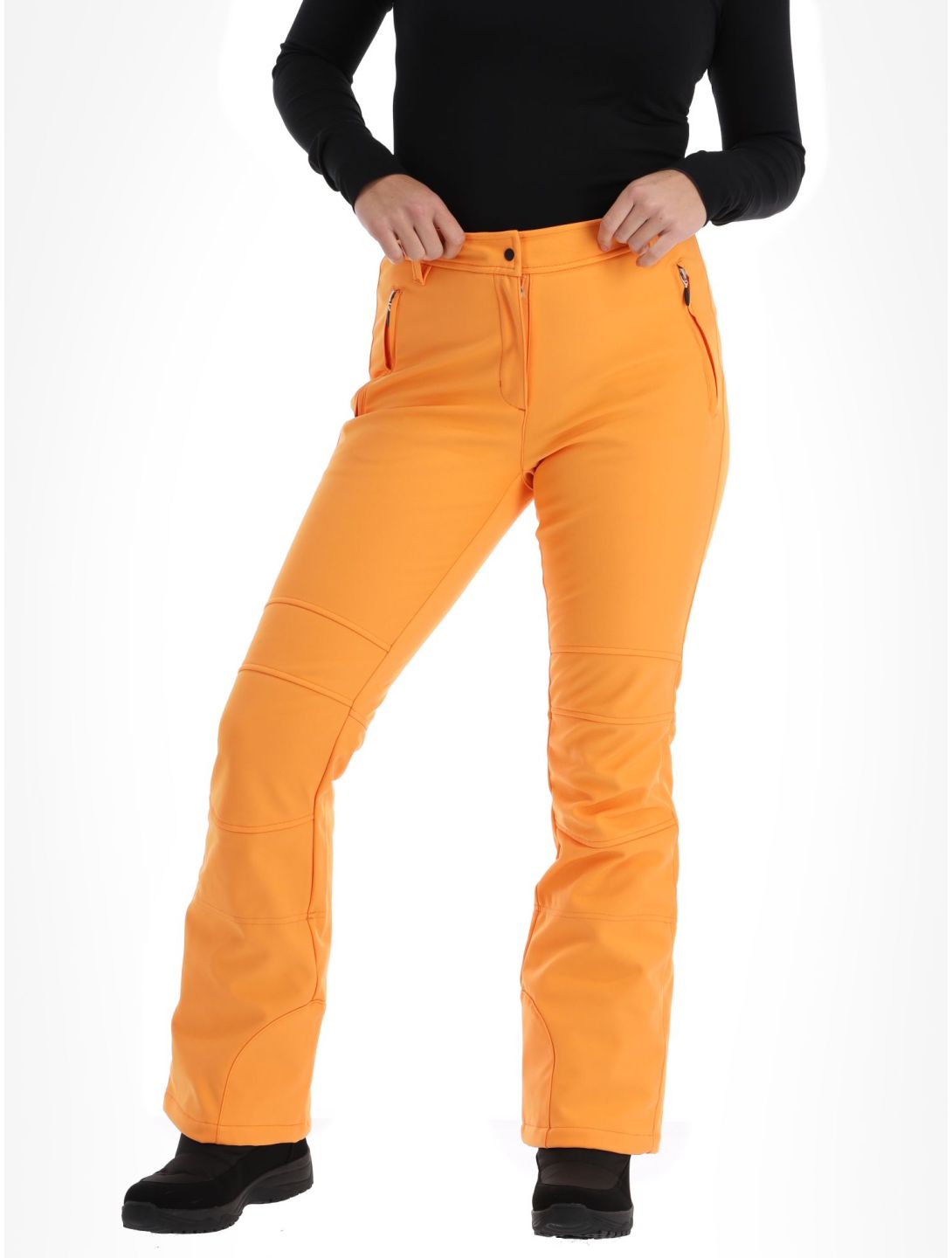 Icepeak, Entiat pantalon de ski en softshell femmes Abricot orange 