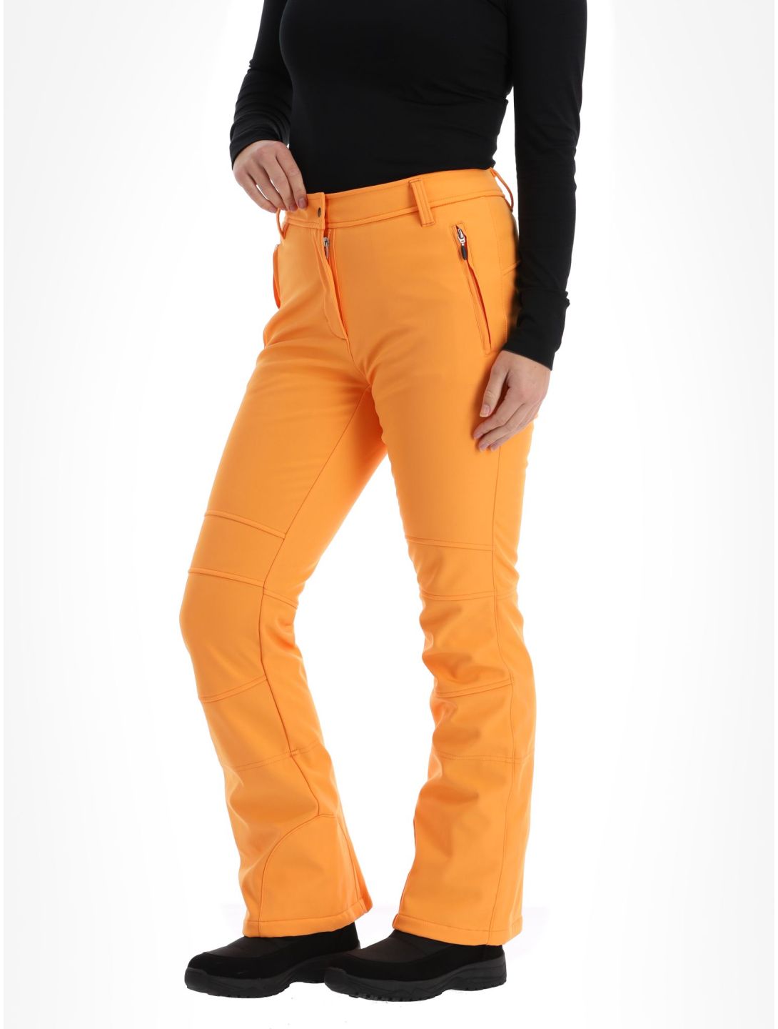 Icepeak, Entiat pantalon de ski en softshell femmes Abricot orange 