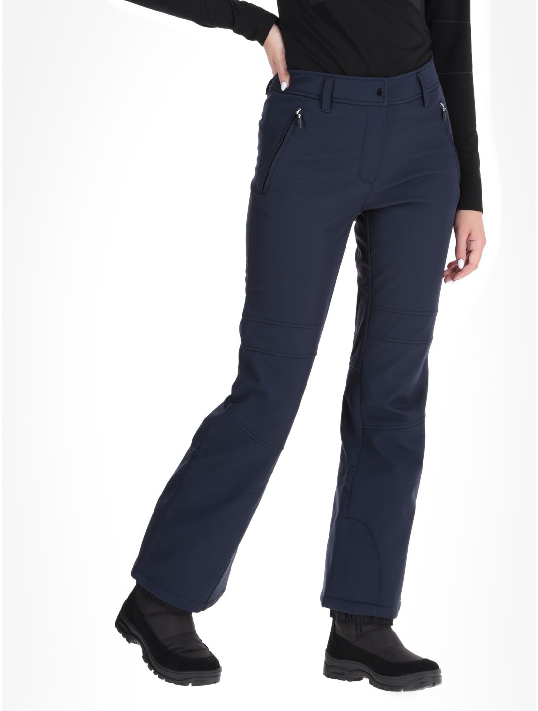 Icepeak, Entiat pantalon de ski en softshell femmes Dark Blue bleu 