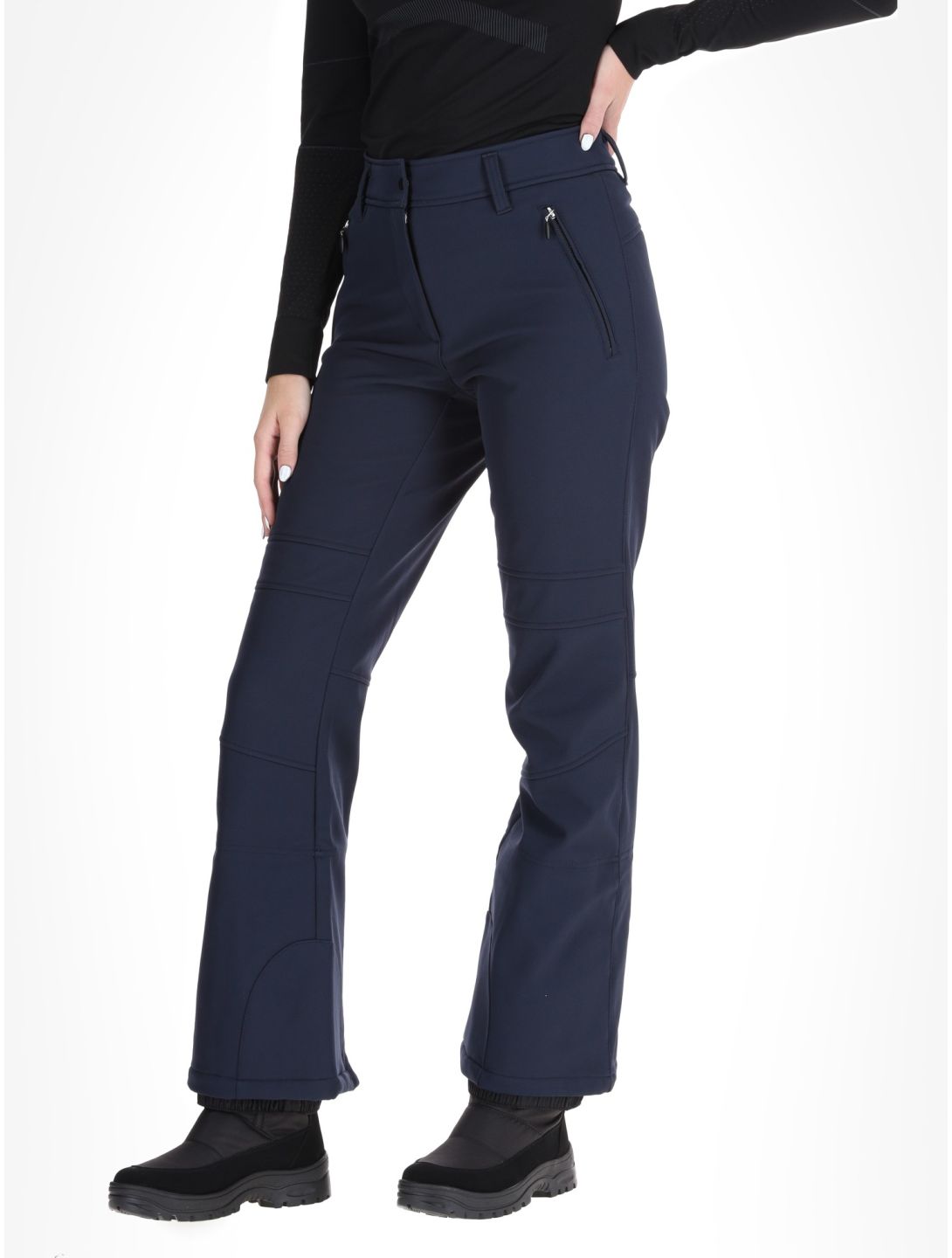 Icepeak, Entiat pantalon de ski en softshell femmes Dark Blue bleu 