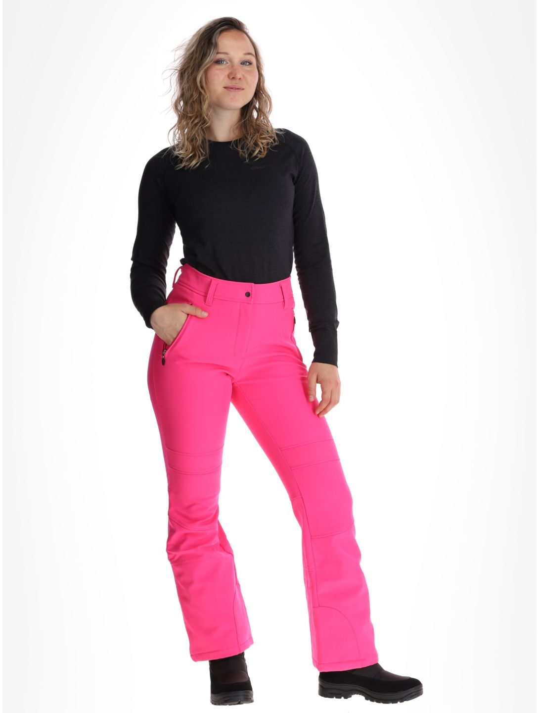 Icepeak, Entiat pantalon de ski en softshell femmes Raspberry rouge 