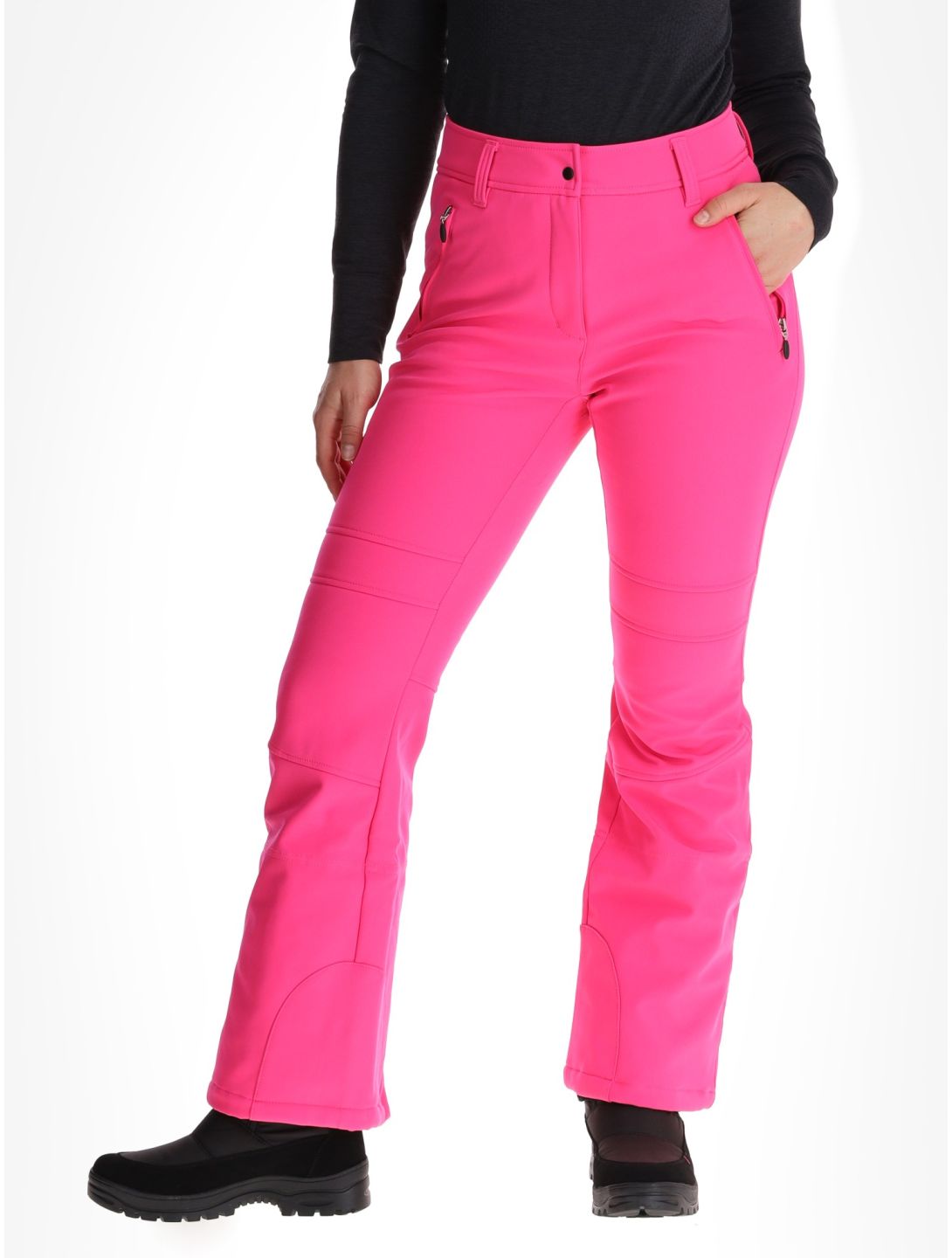 Icepeak, Entiat pantalon de ski en softshell femmes Raspberry rouge 