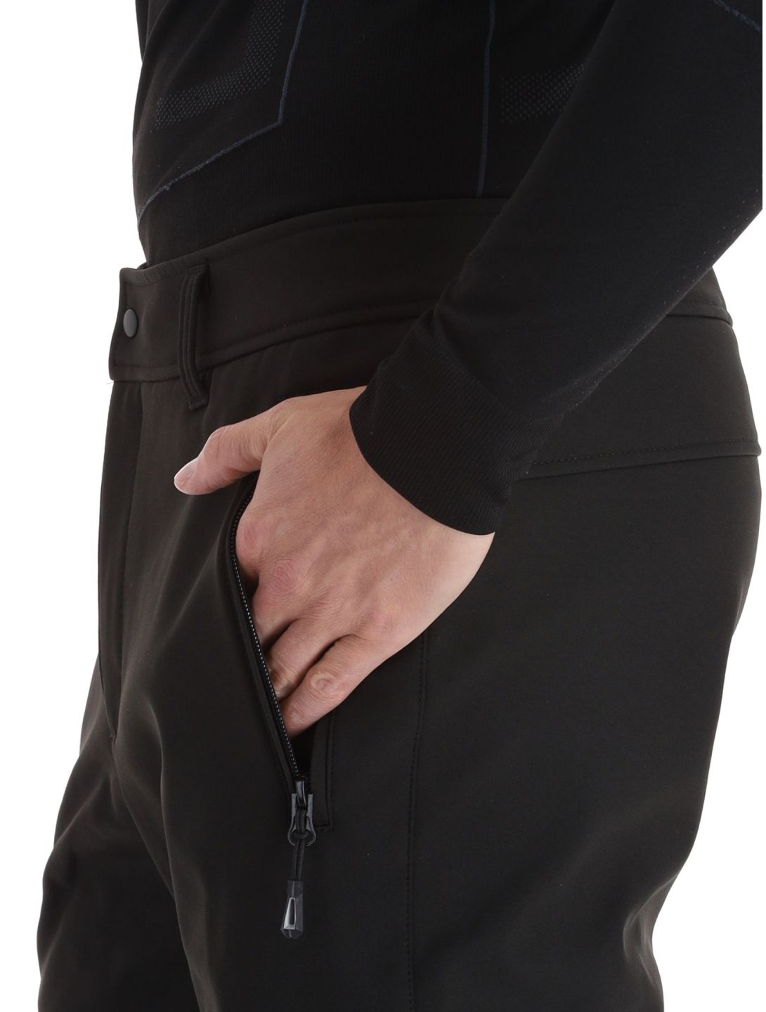 Icepeak, Erding pantalon de ski en softshell hommes Black argent 