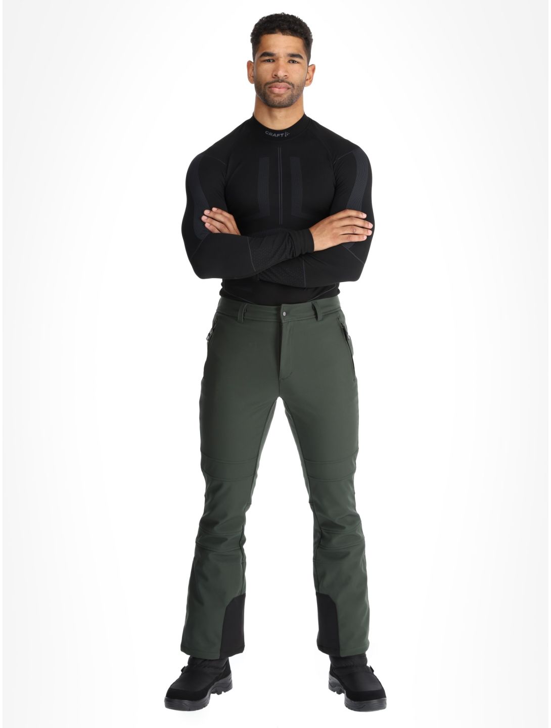 Icepeak, Erding pantalon de ski en softshell hommes Dark Olive vert 