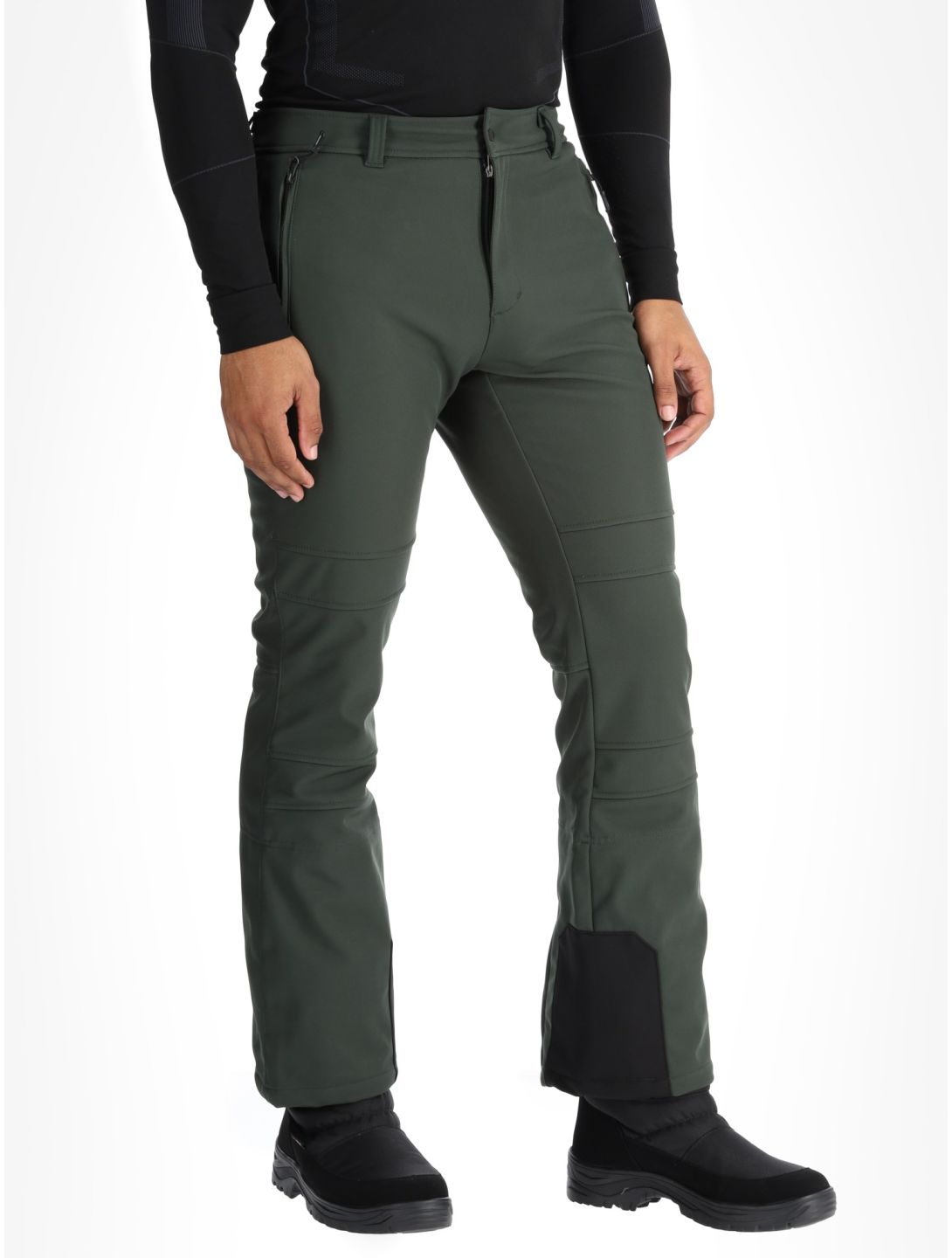 Icepeak, Erding pantalon de ski en softshell hommes Dark Olive vert 