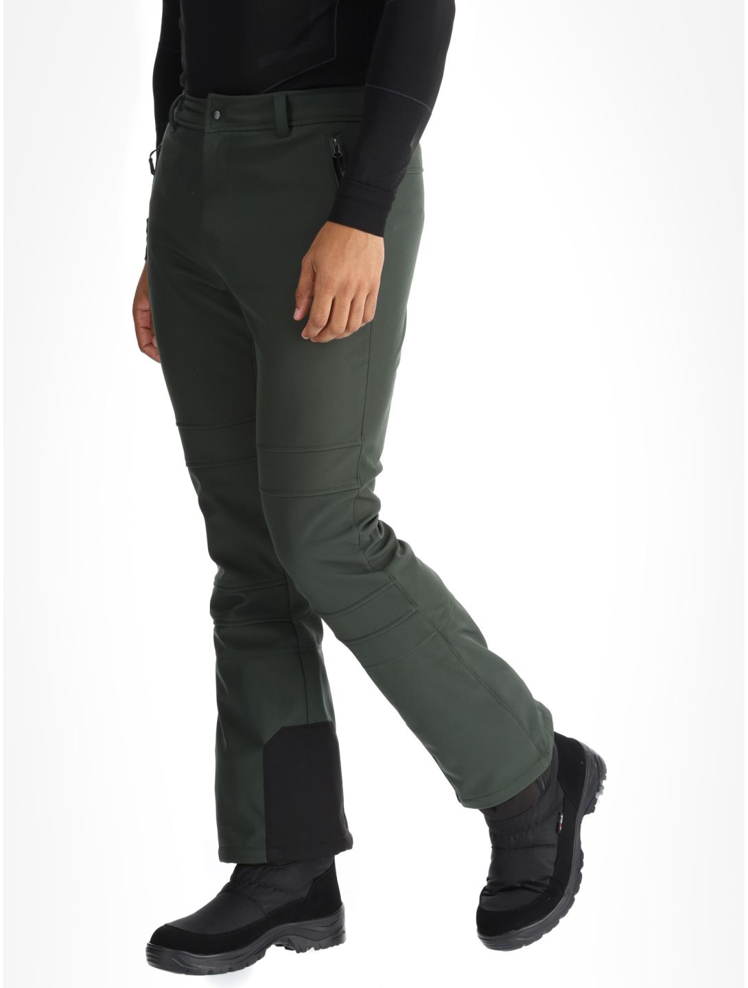 Icepeak, Erding pantalon de ski en softshell hommes Dark Olive vert 