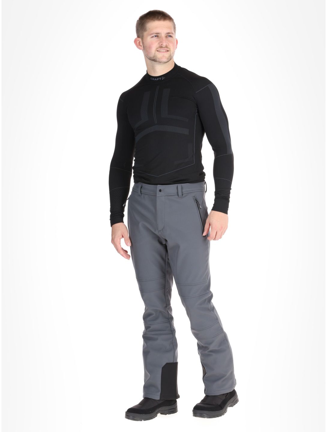 Icepeak, Erding pantalon de ski en softshell hommes Granite gris 