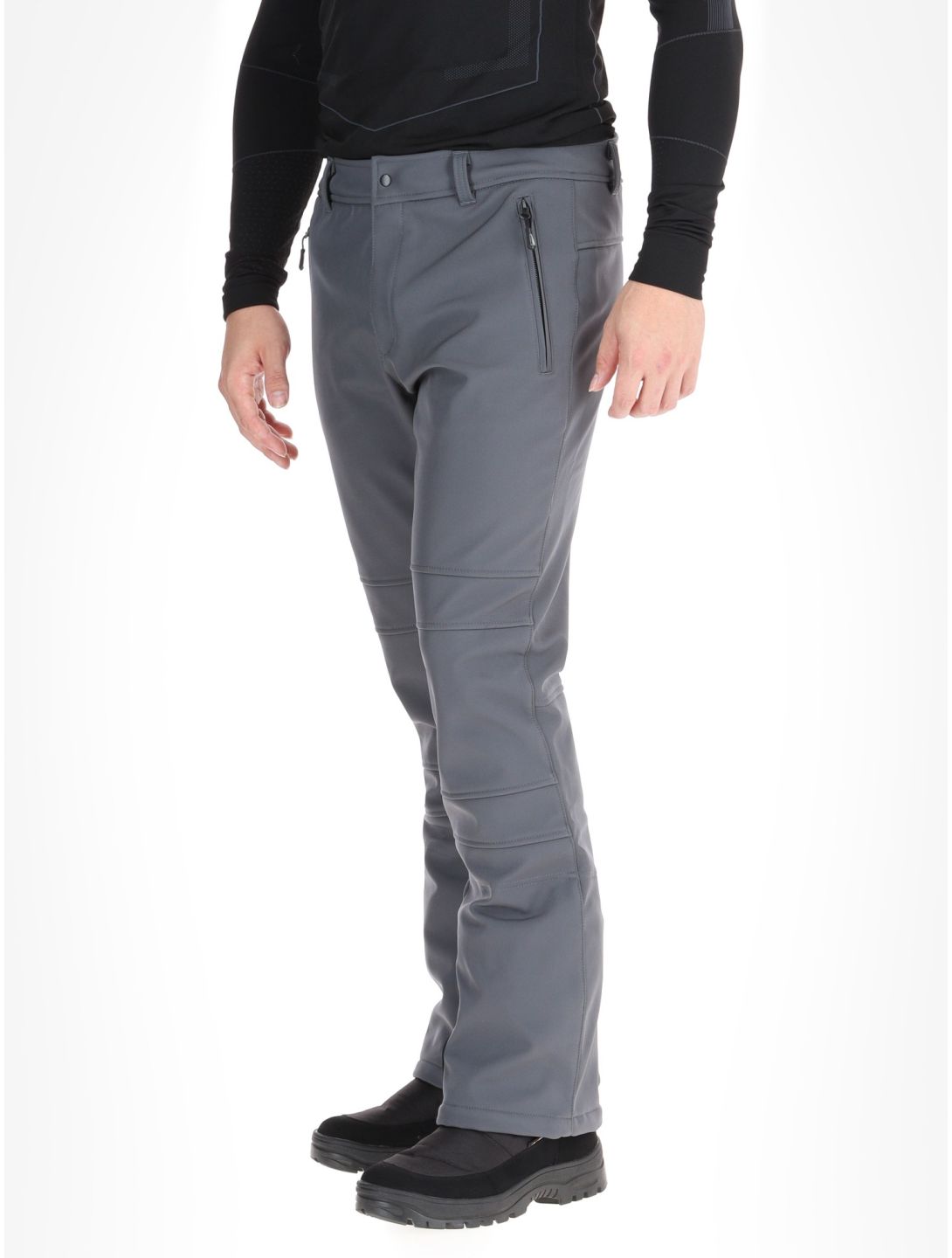 Icepeak, Erding pantalon de ski en softshell hommes Granite gris 