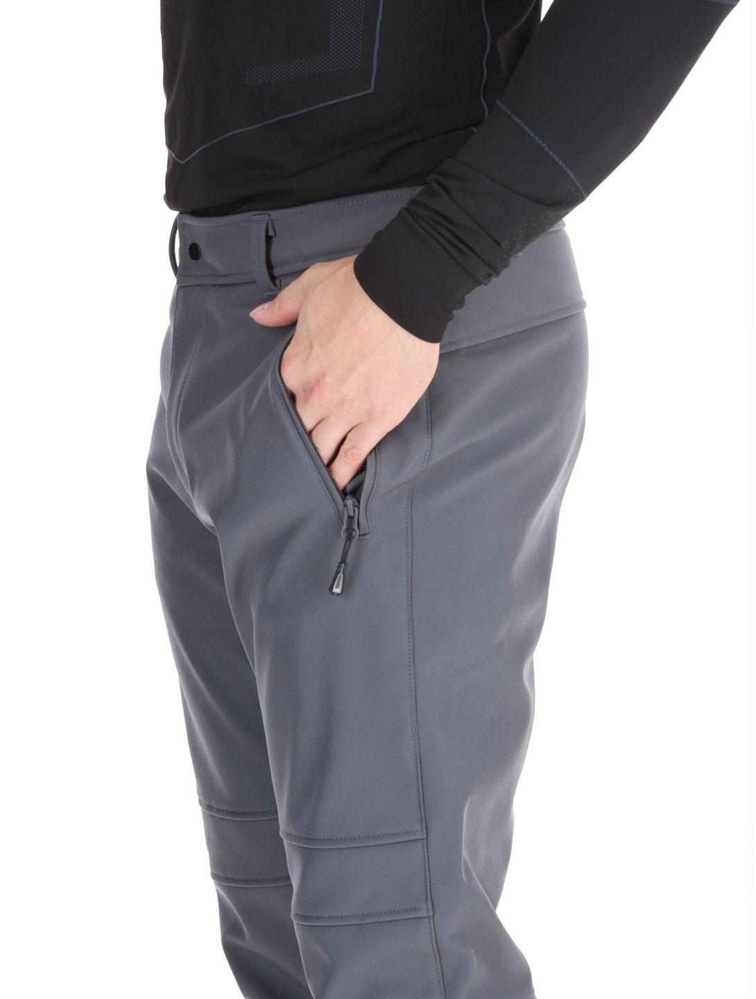 Icepeak, Erding pantalon de ski en softshell hommes Granite gris 