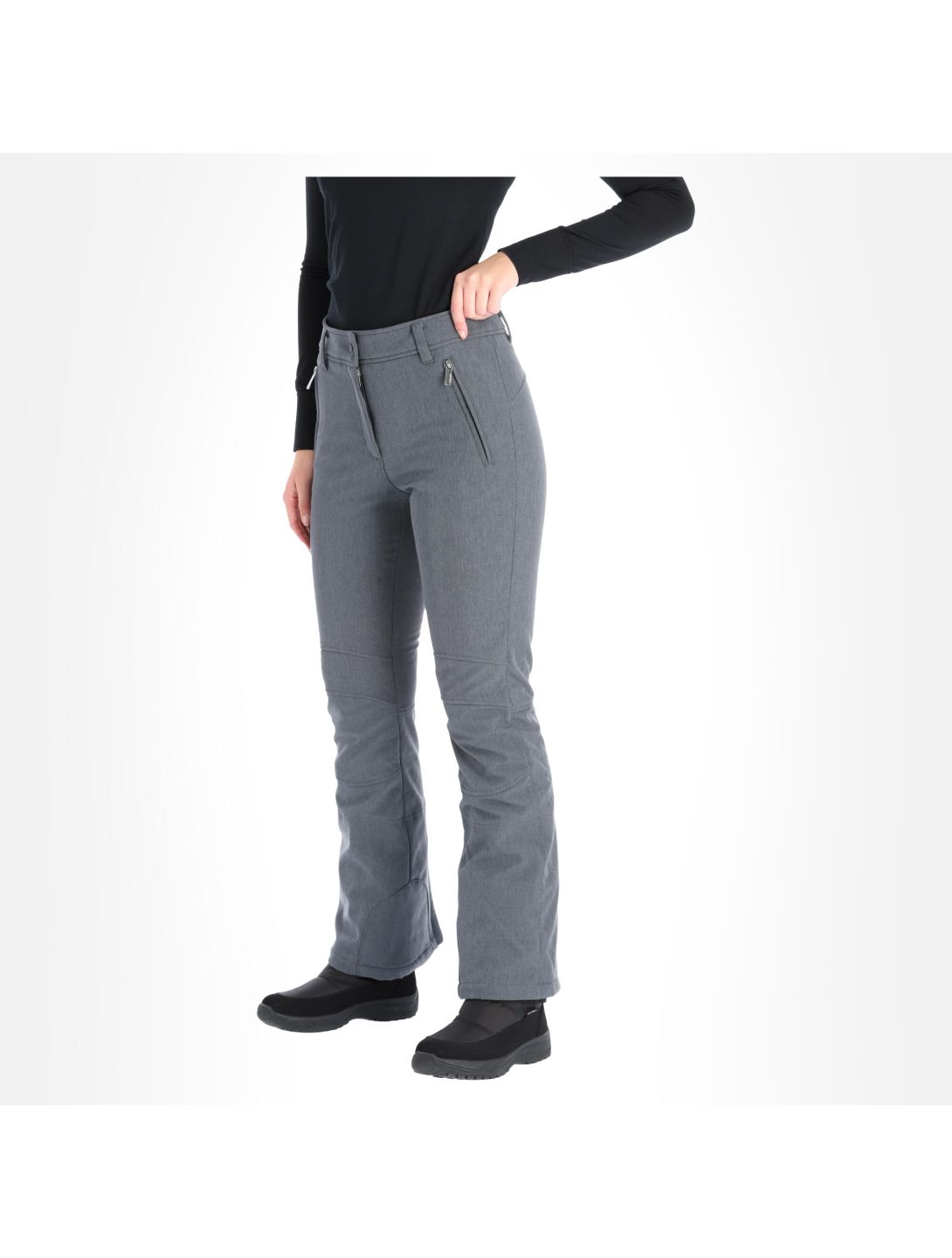 Icepeak, Eufaula pantalon de ski en softshell slim fit femmes lead gris 