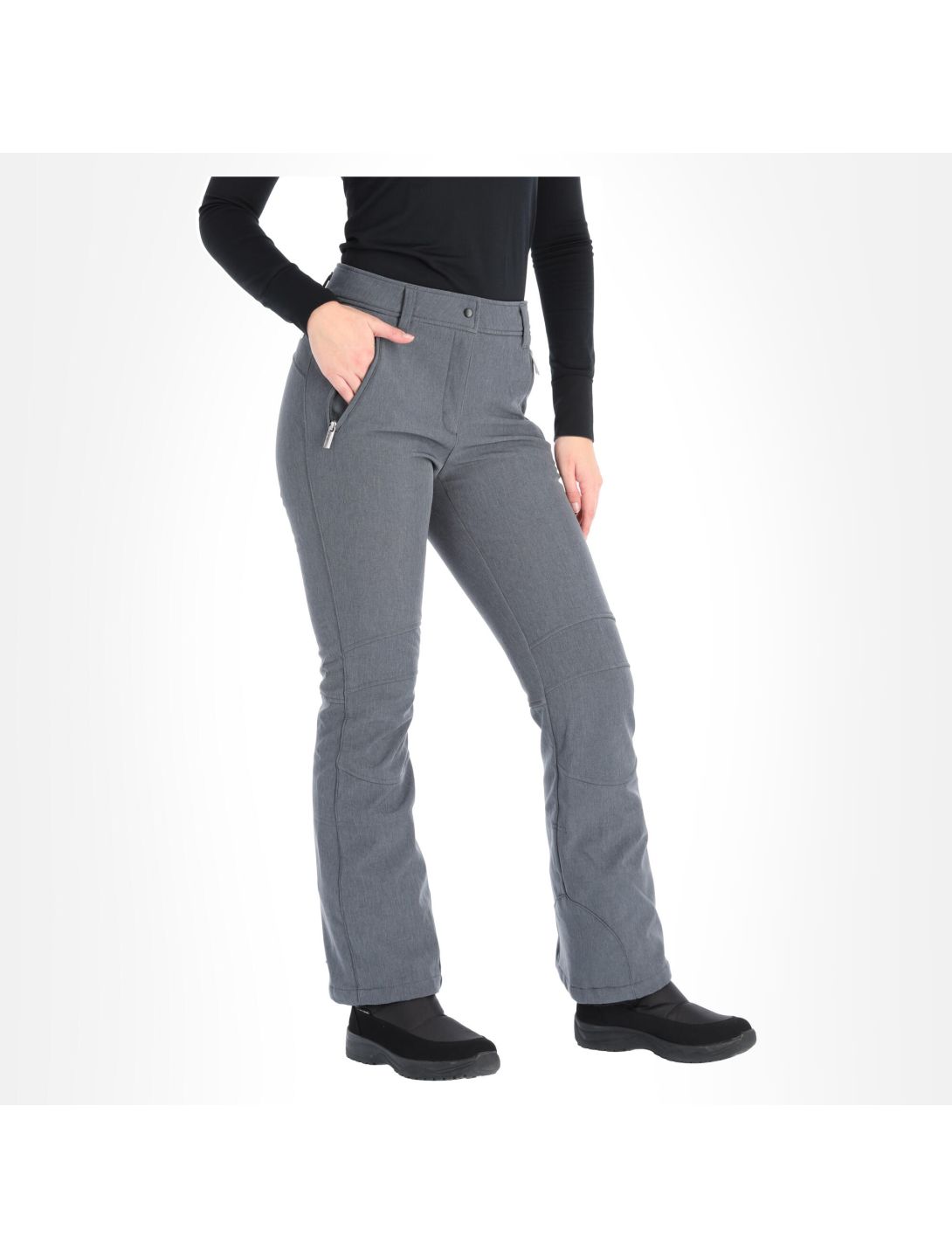 Icepeak, Eufaula pantalon de ski en softshell slim fit femmes lead gris 