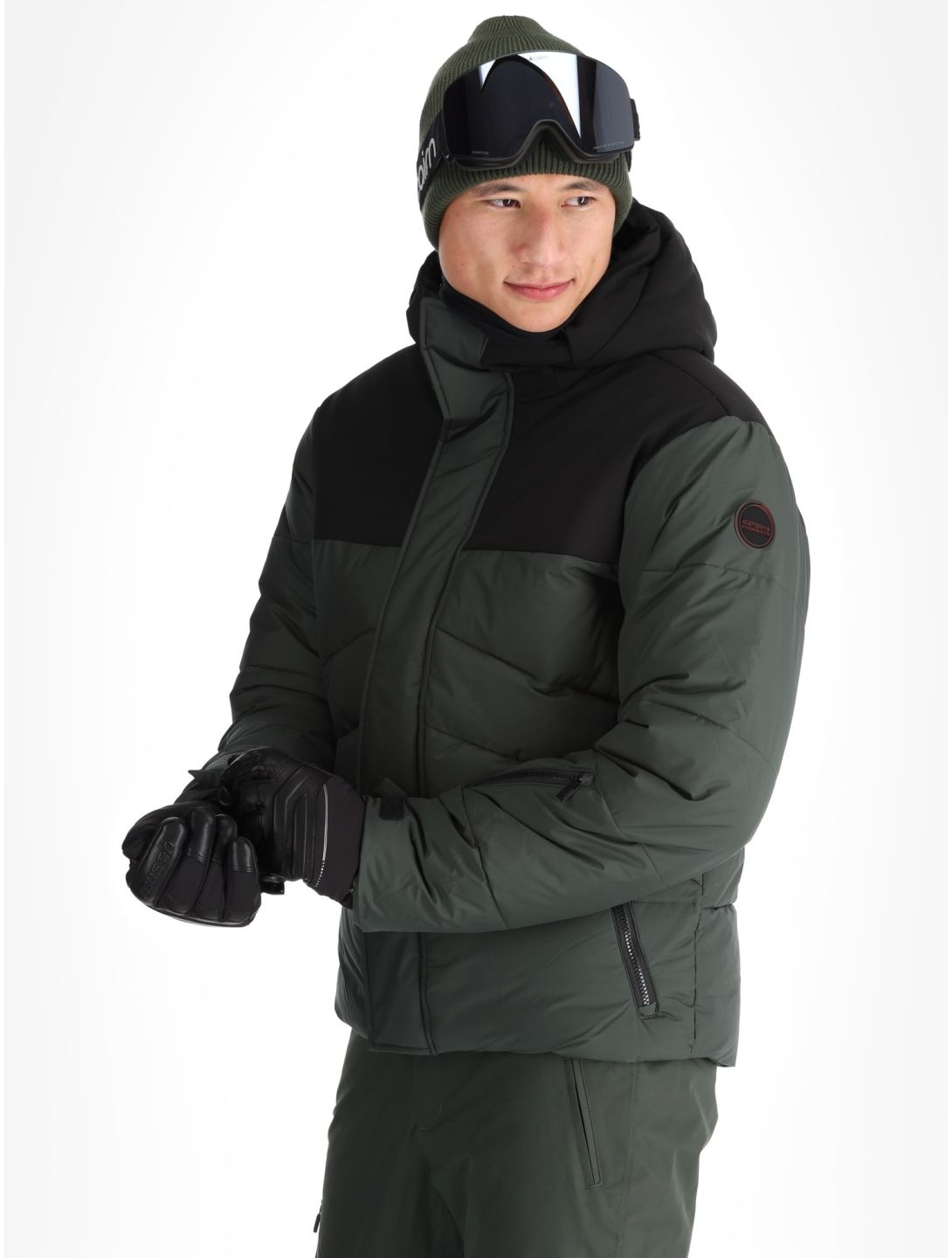 Icepeak, Evarts veste de ski hommes Dark Olive vert 