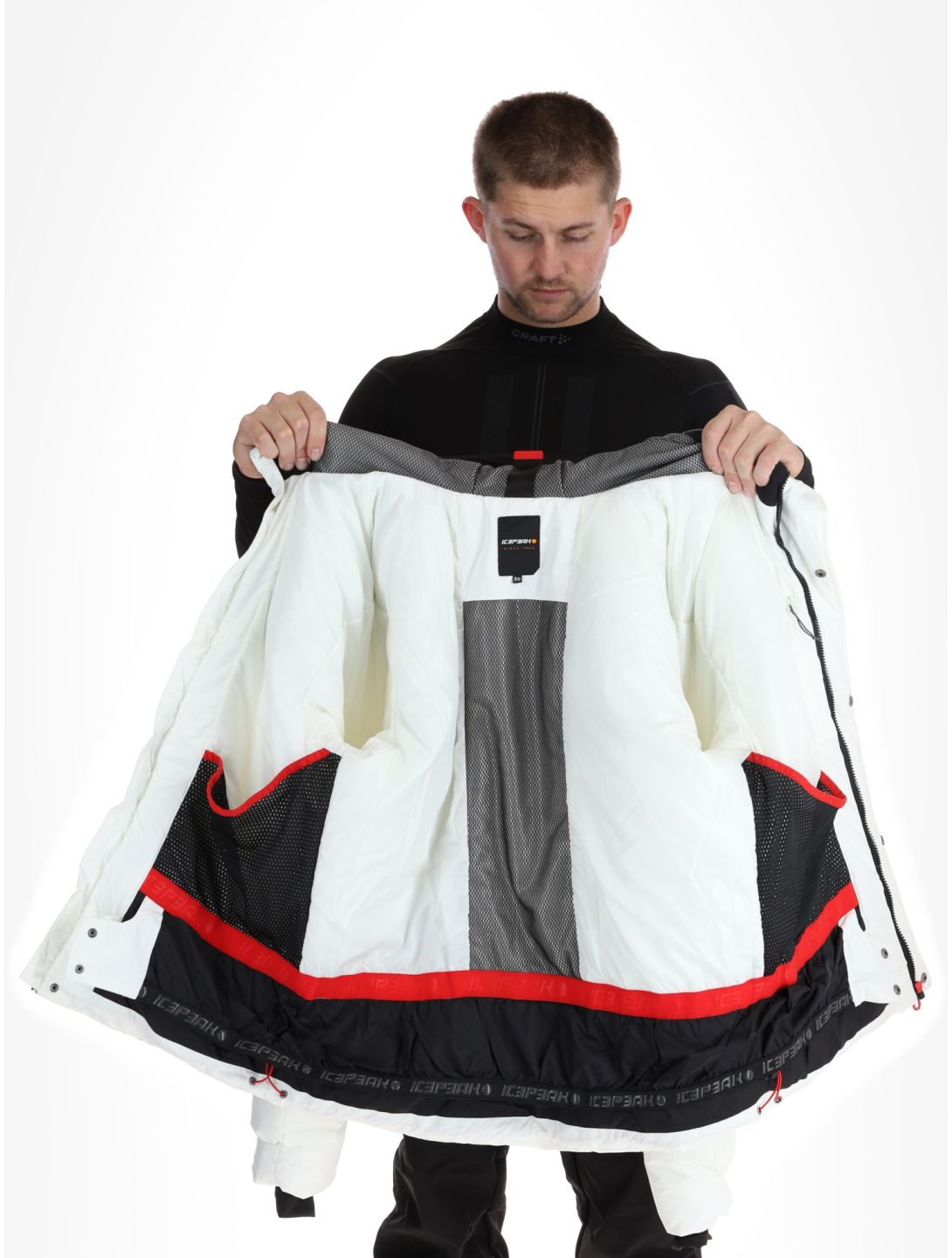 Icepeak, Evarts veste de ski hommes Natural White blanc 