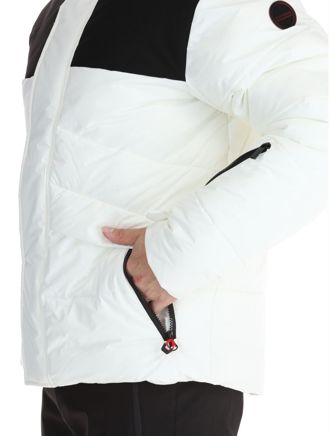 Icepeak, Evarts veste de ski hommes Natural White blanc 