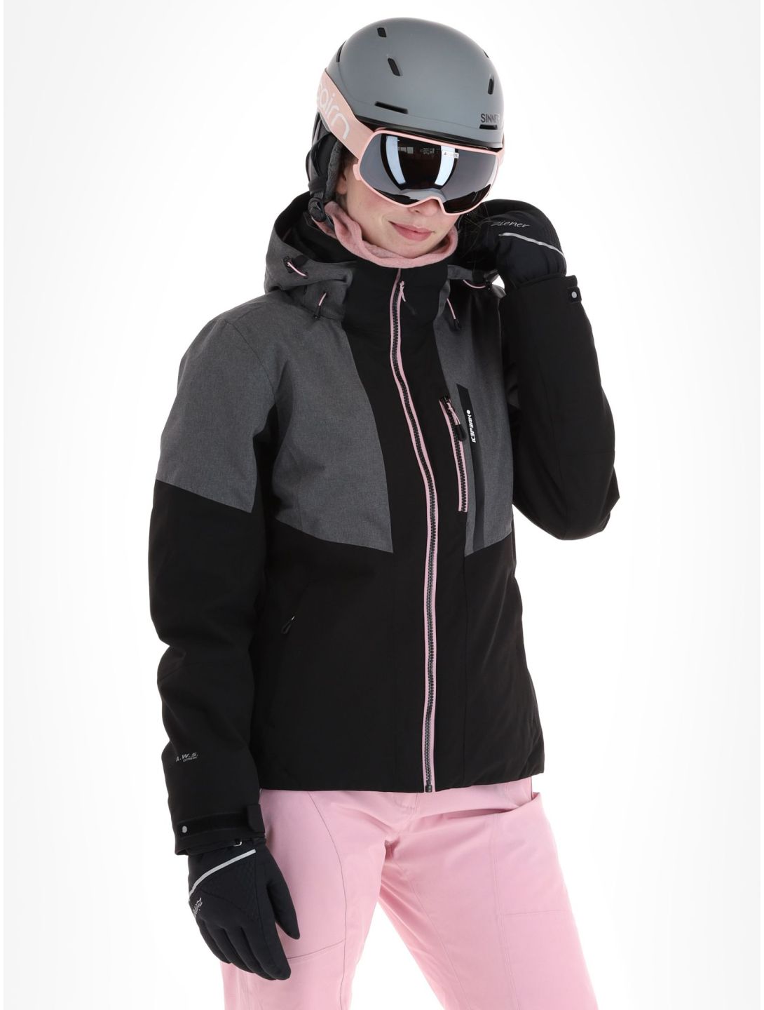 Icepeak, Faenza veste de ski femmes Black gris, noir 