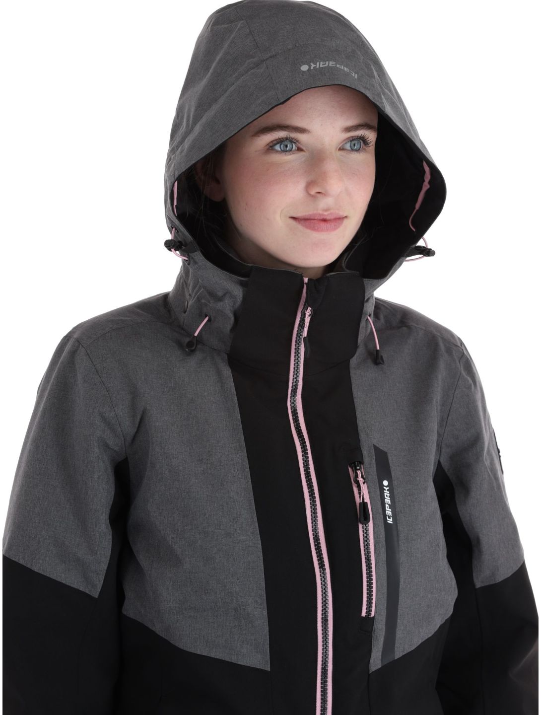 Icepeak, Faenza veste de ski femmes Black gris, noir 