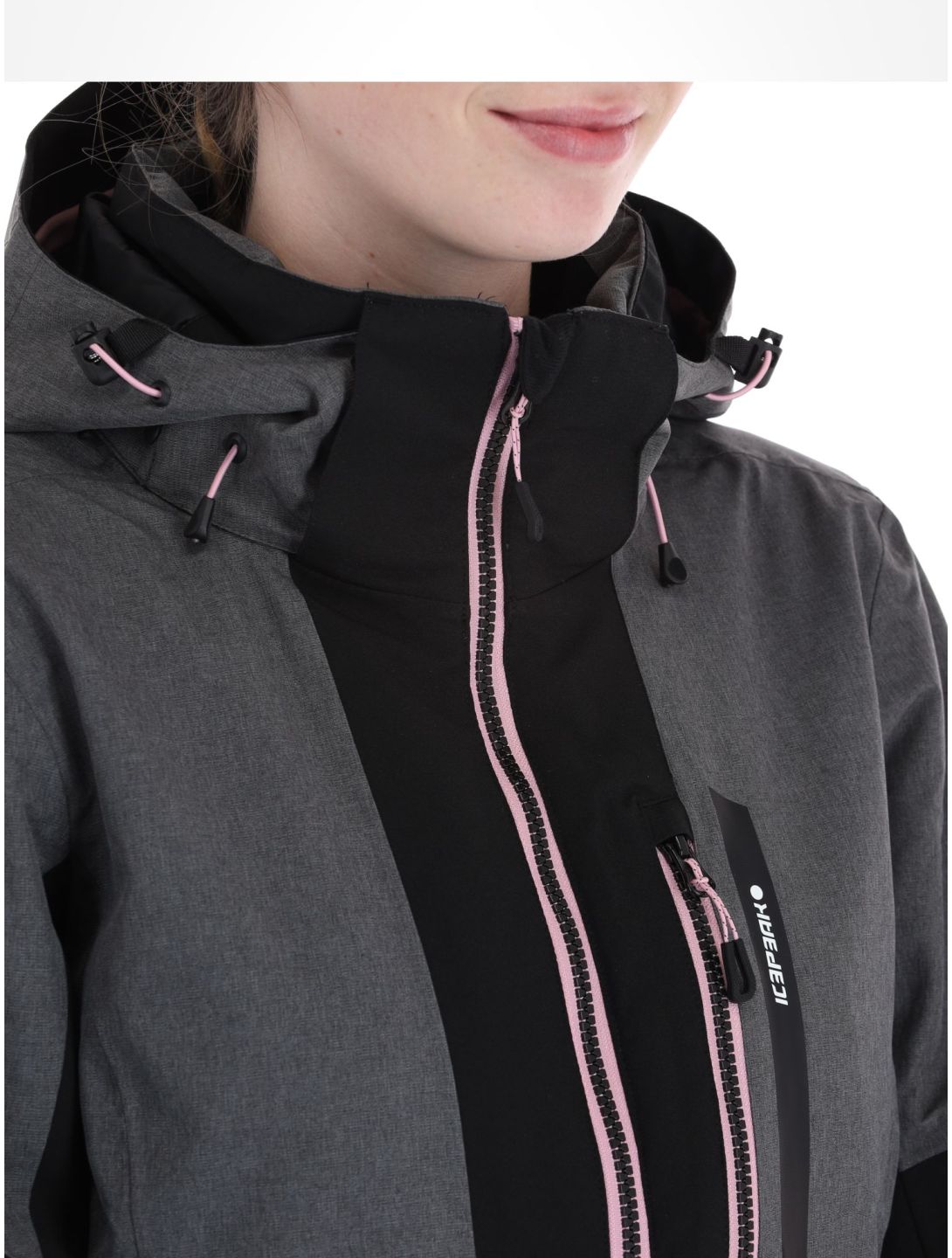 Icepeak, Faenza veste de ski femmes Black gris, noir 