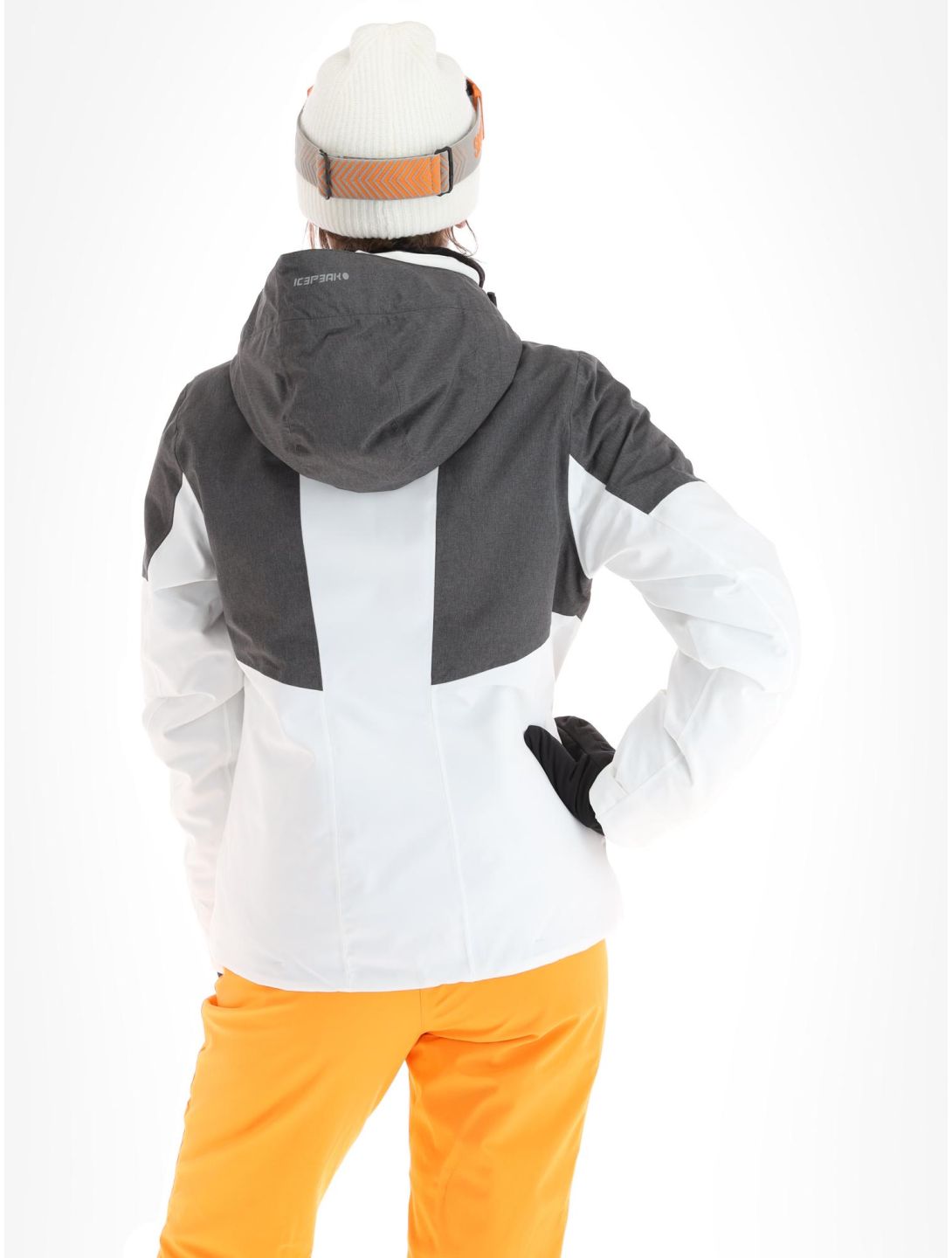 Icepeak, Faenza veste de ski femmes Optic White blanc, gris 