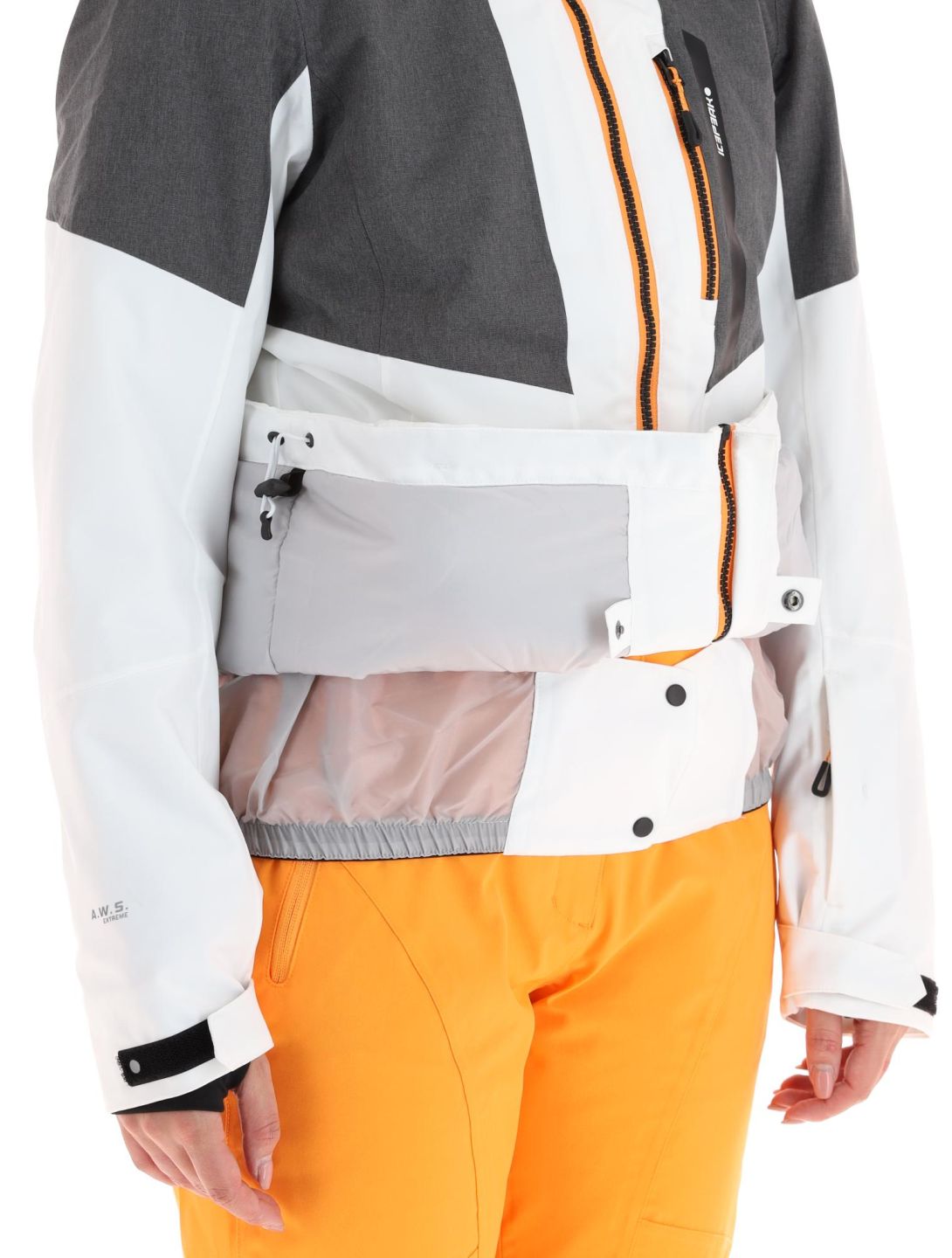 Icepeak, Faenza veste de ski femmes Optic White blanc, gris 