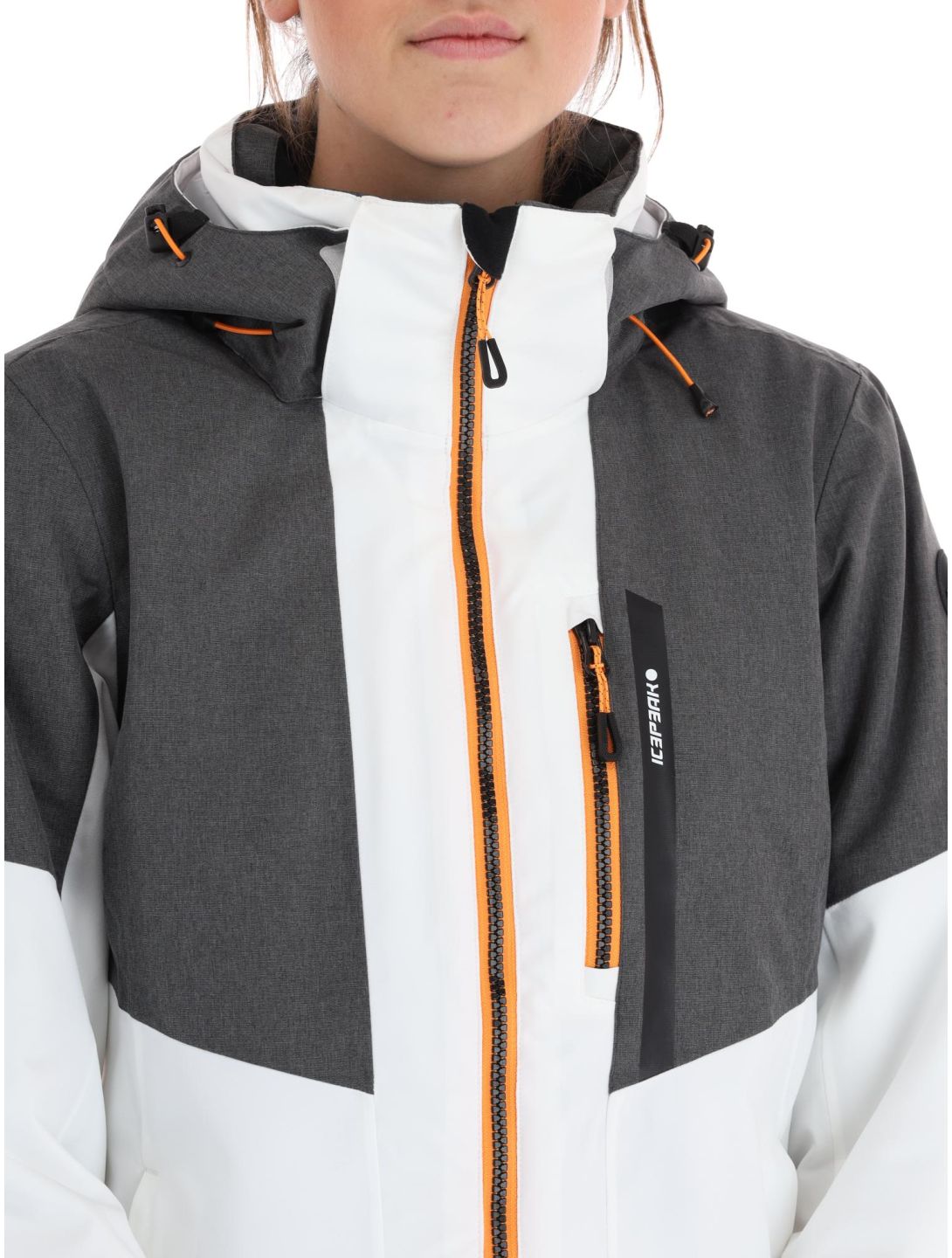 Icepeak, Faenza veste de ski femmes Optic White blanc, gris 