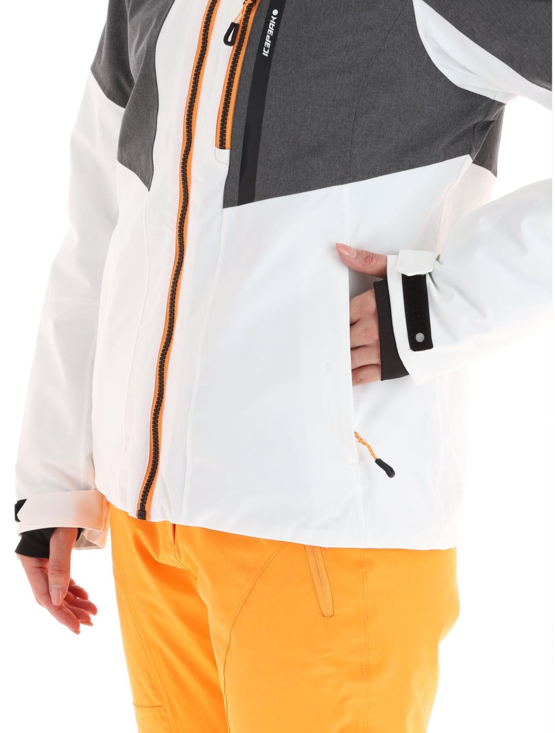 Icepeak, Faenza veste de ski femmes Optic White blanc, gris 