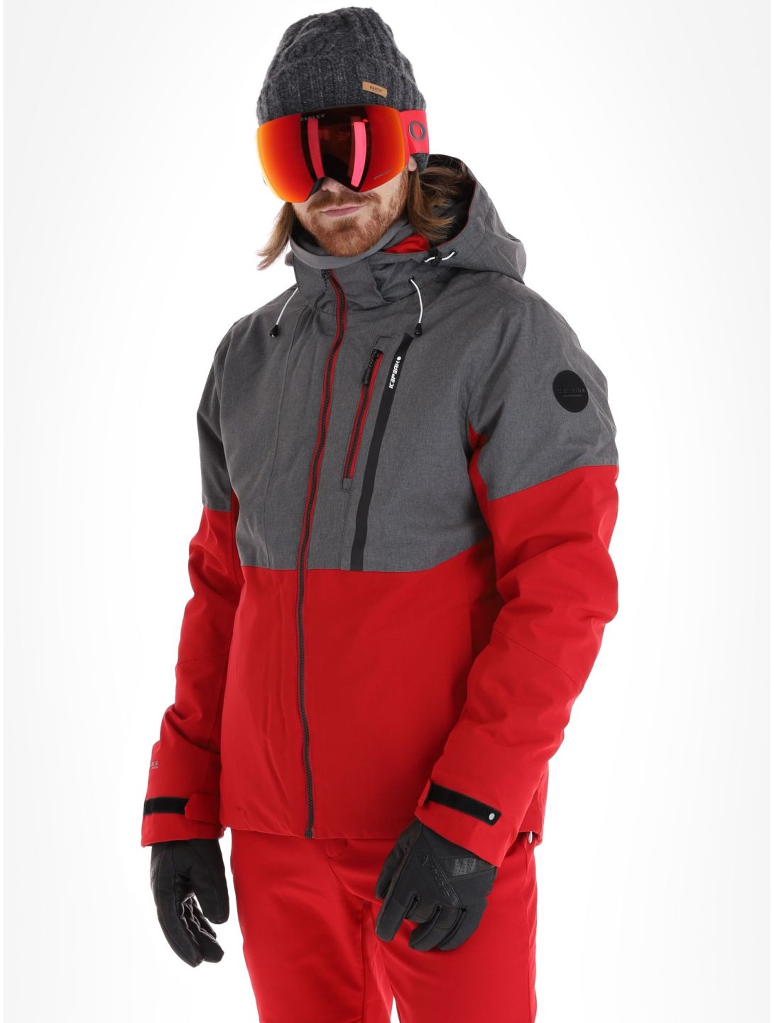 Icepeak, Falaise veste de ski hommes Burgundy bordeaux 