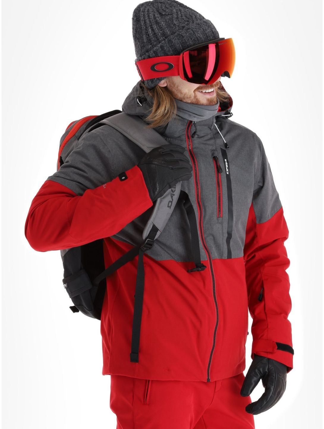 Icepeak, Falaise veste de ski hommes Burgundy bordeaux 