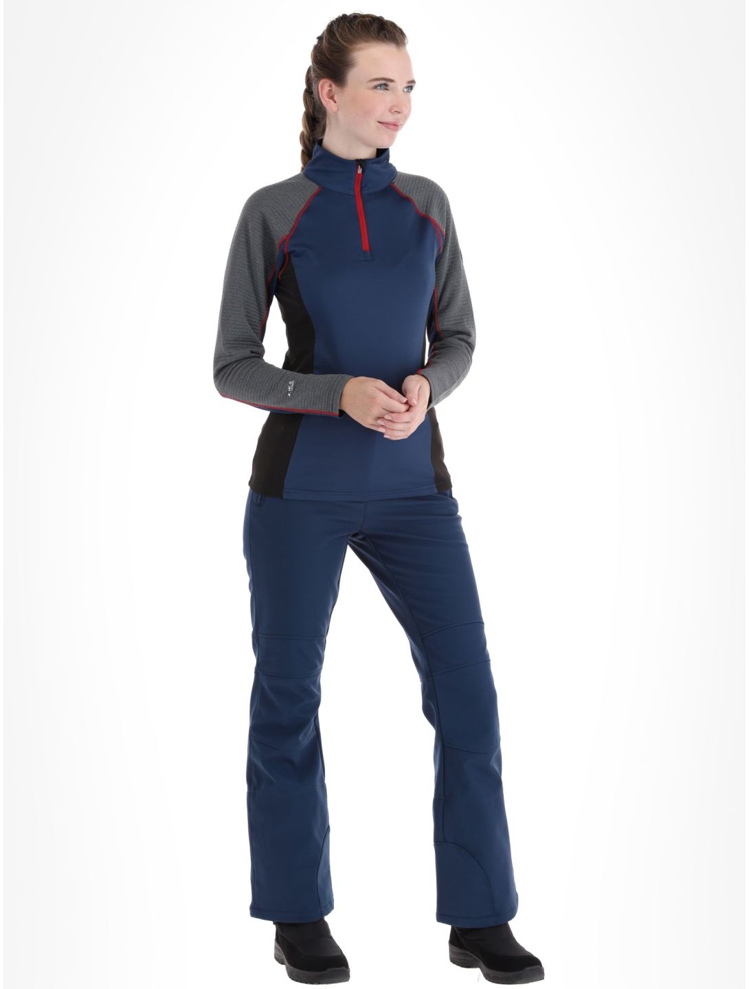 Icepeak, Faribault pull de ski femmes Dark Blue bleu 