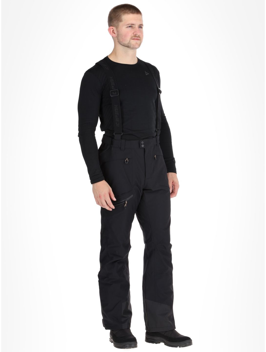 Icepeak, Farley pantalon de ski à coque dure hommes Black noir 