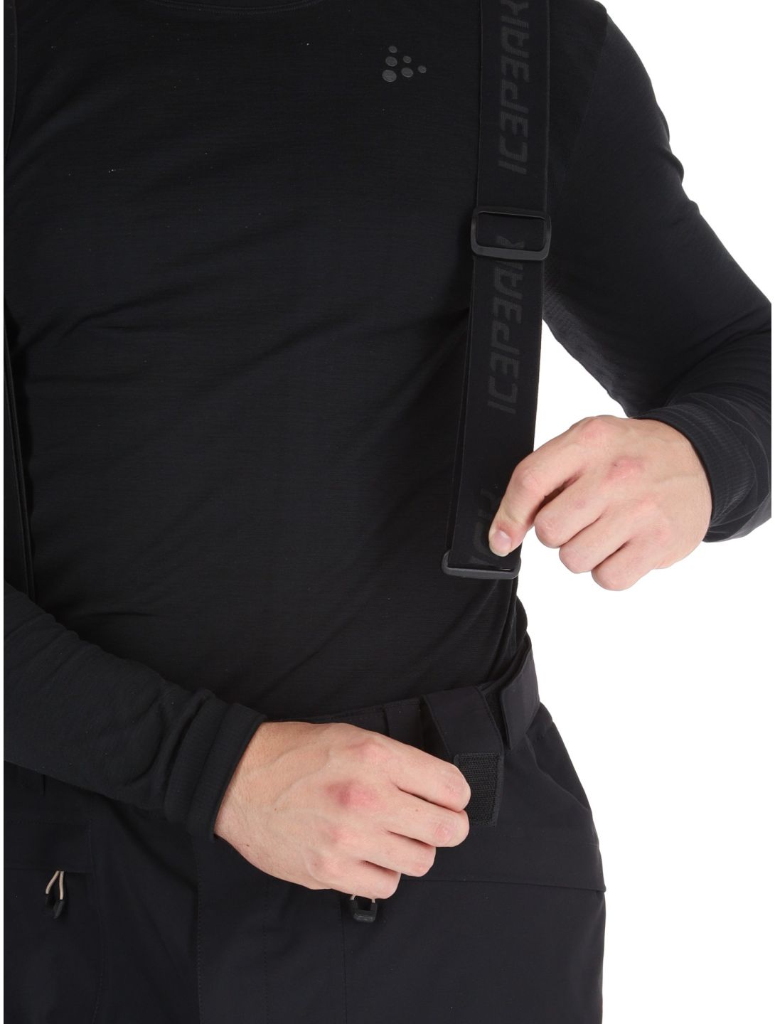 Icepeak, Farley pantalon de ski à coque dure hommes Black noir 