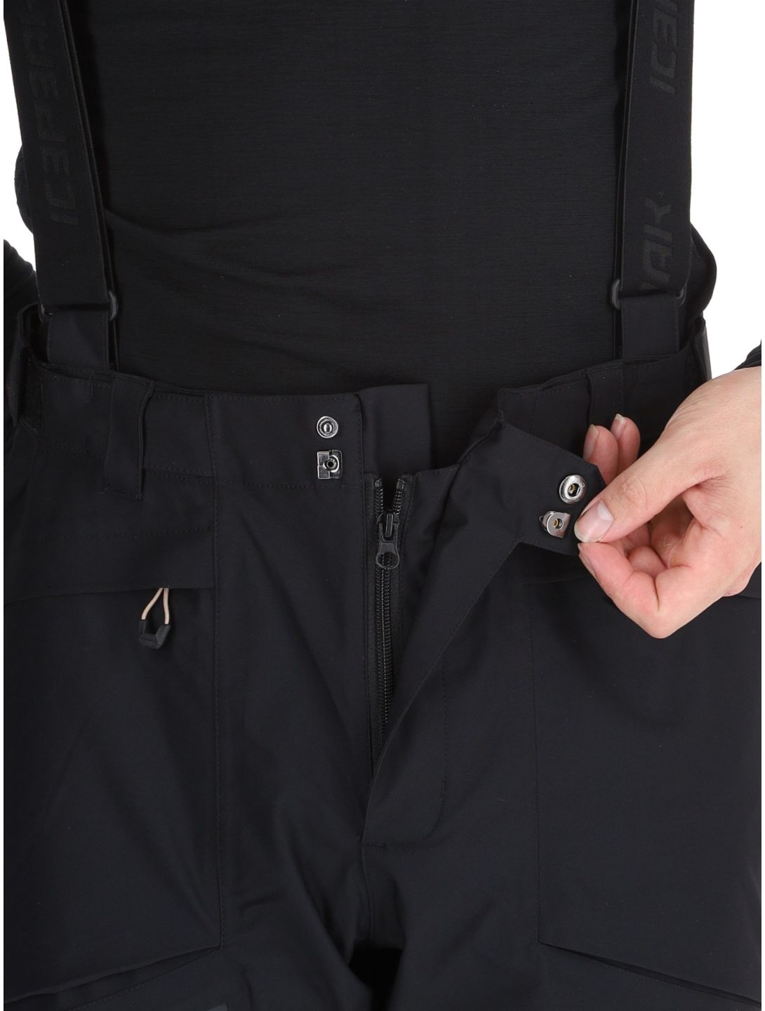 Icepeak, Farley pantalon de ski à coque dure hommes Black noir 