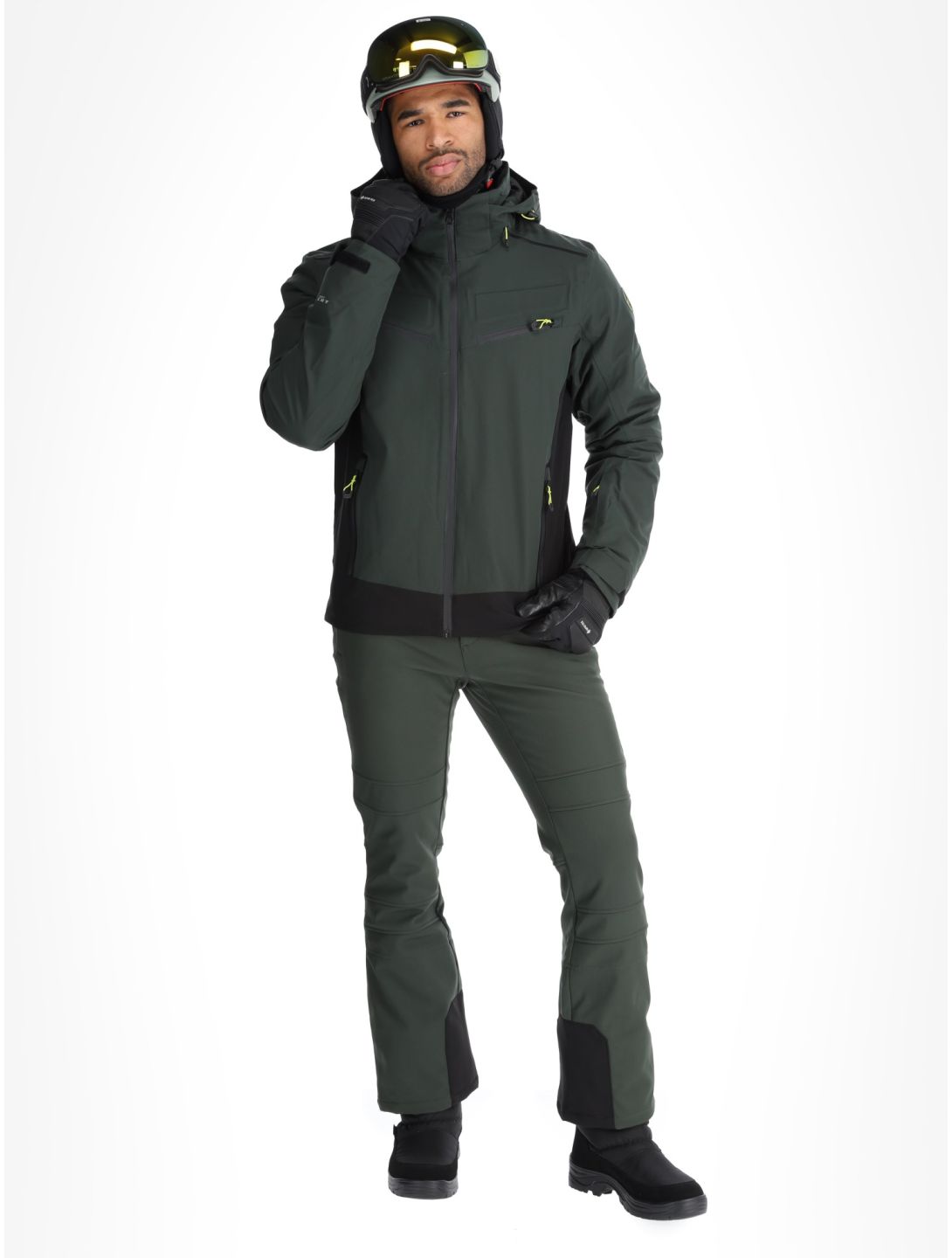 Icepeak, Farwell veste de ski hommes Dark Olive vert 