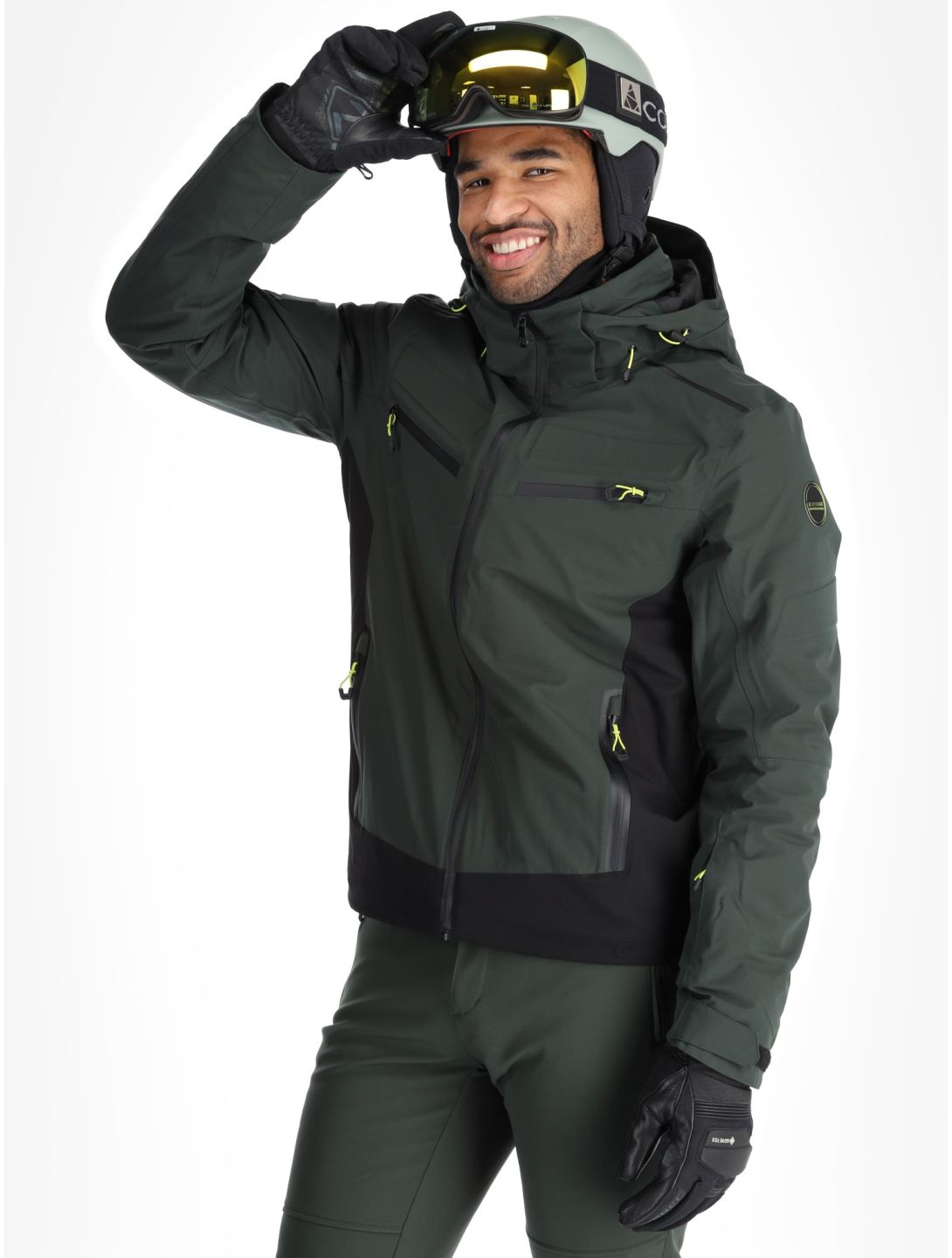 Icepeak, Farwell veste de ski hommes Dark Olive vert 