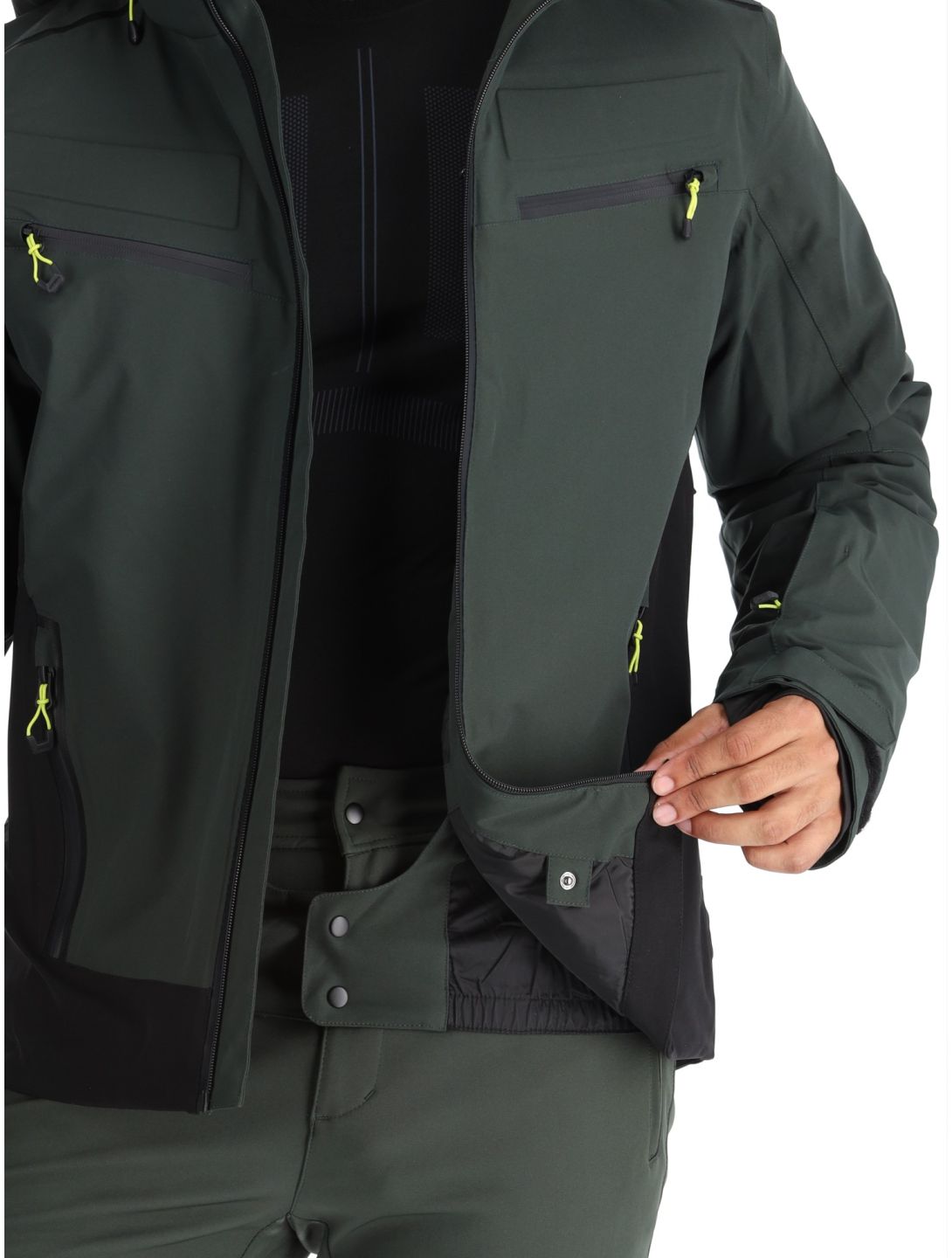 Icepeak, Farwell veste de ski hommes Dark Olive vert 