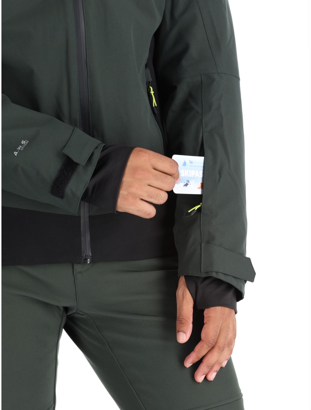 Icepeak, Farwell veste de ski hommes Dark Olive vert 