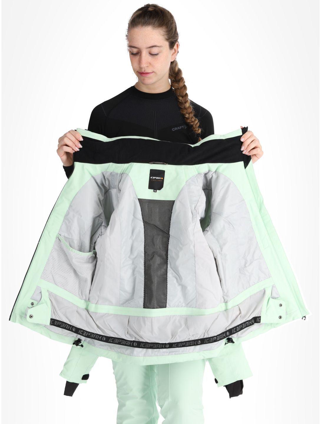 Icepeak, Fayette veste de ski femmes Aloe vert 