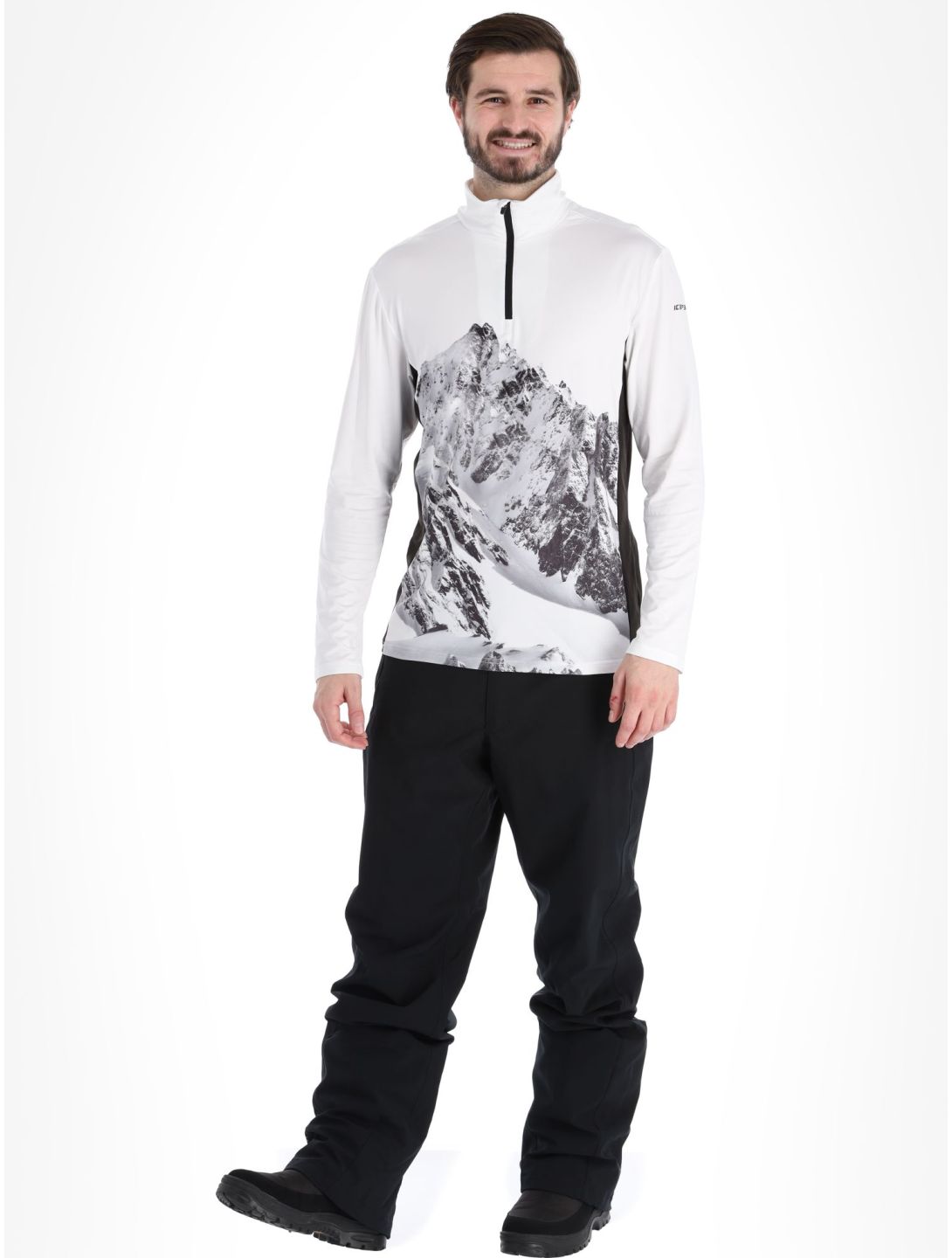 Icepeak, Fennville pull de ski hommes Optic White blanc 